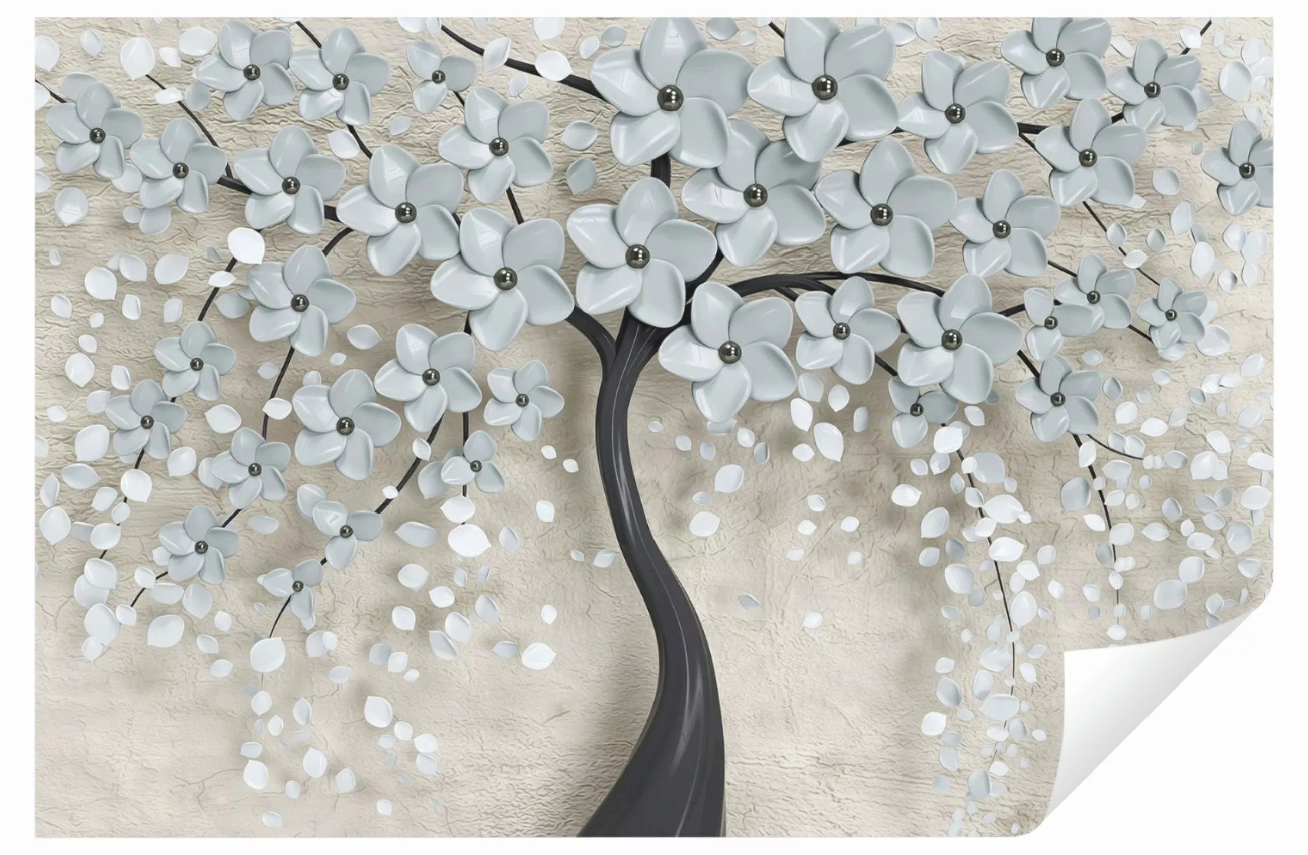 Wallarena Fototapete Blumen Baum 3D Vlies günstig online kaufen