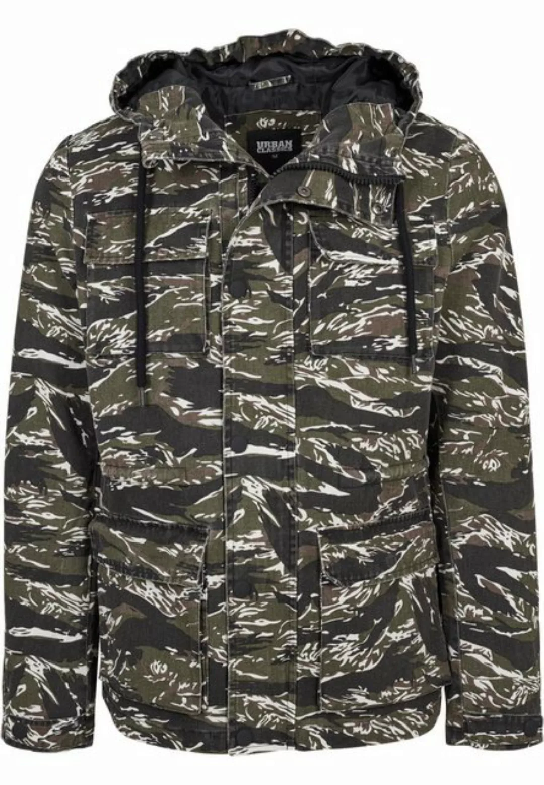 URBAN CLASSICS Allwetterjacke Urban Classics Herren Tiger Camo Cotton Jacke günstig online kaufen