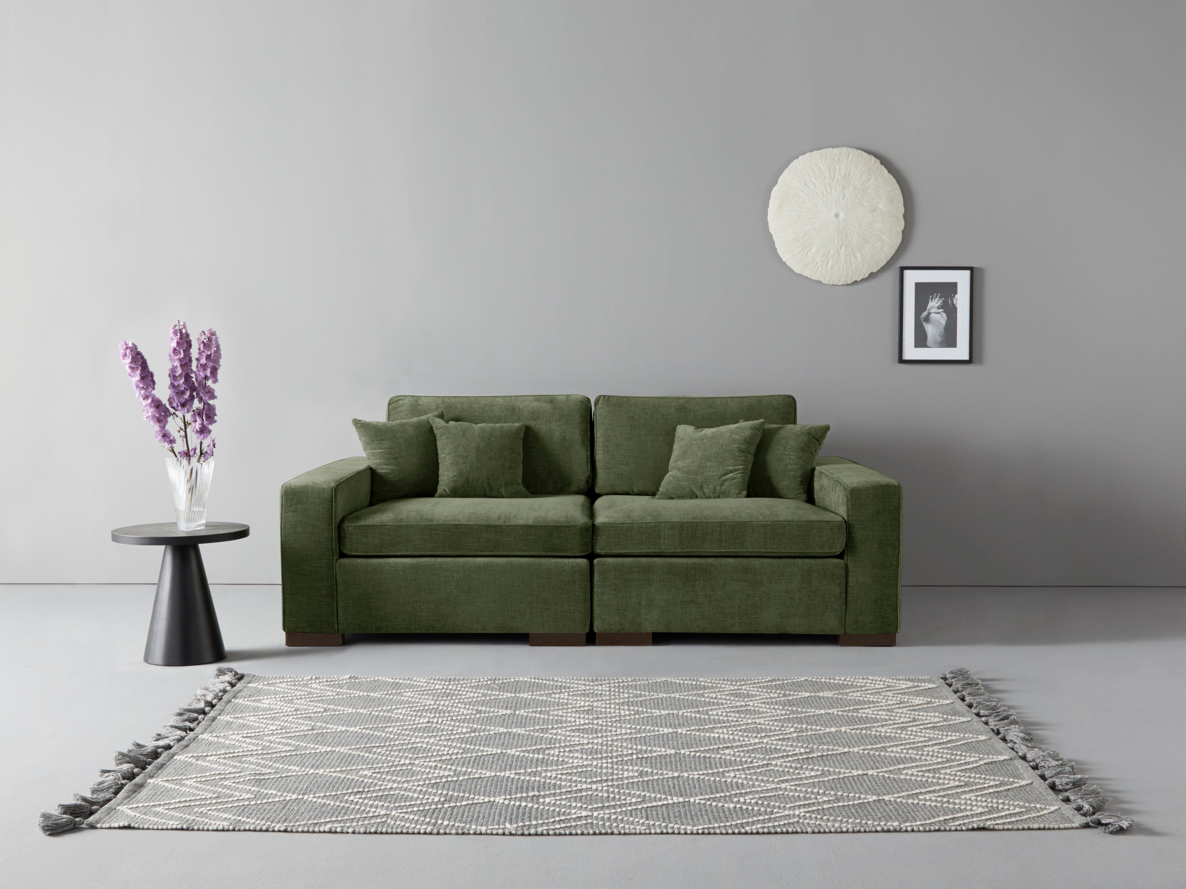 Home affaire 2-Sitzer "Skara", Lounge-Sofa mit Federkernpolsterung, in viel günstig online kaufen