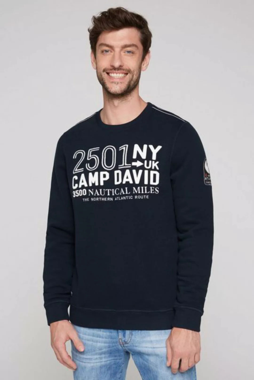 CAMP DAVID Sweater mit Baumwolle günstig online kaufen