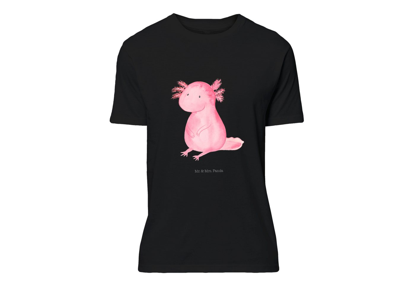 Mr. & Mrs. Panda T-Shirt Axolotl - Schwarz - Geschenk, Liebe, T-Shirt mit S günstig online kaufen