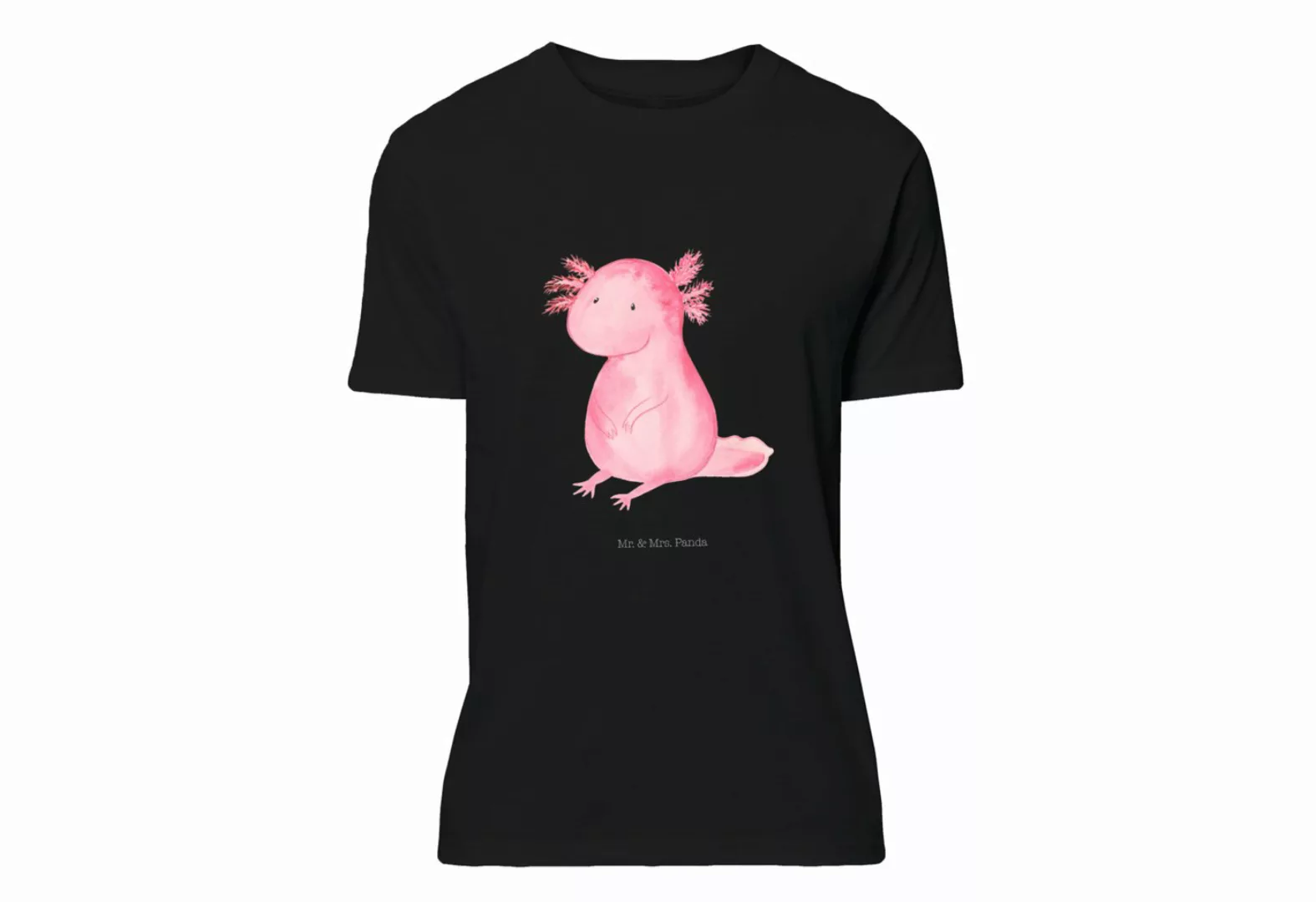 Mr. & Mrs. Panda T-Shirt Axolotl - Schwarz - Geschenk, Junggesellenabschied günstig online kaufen