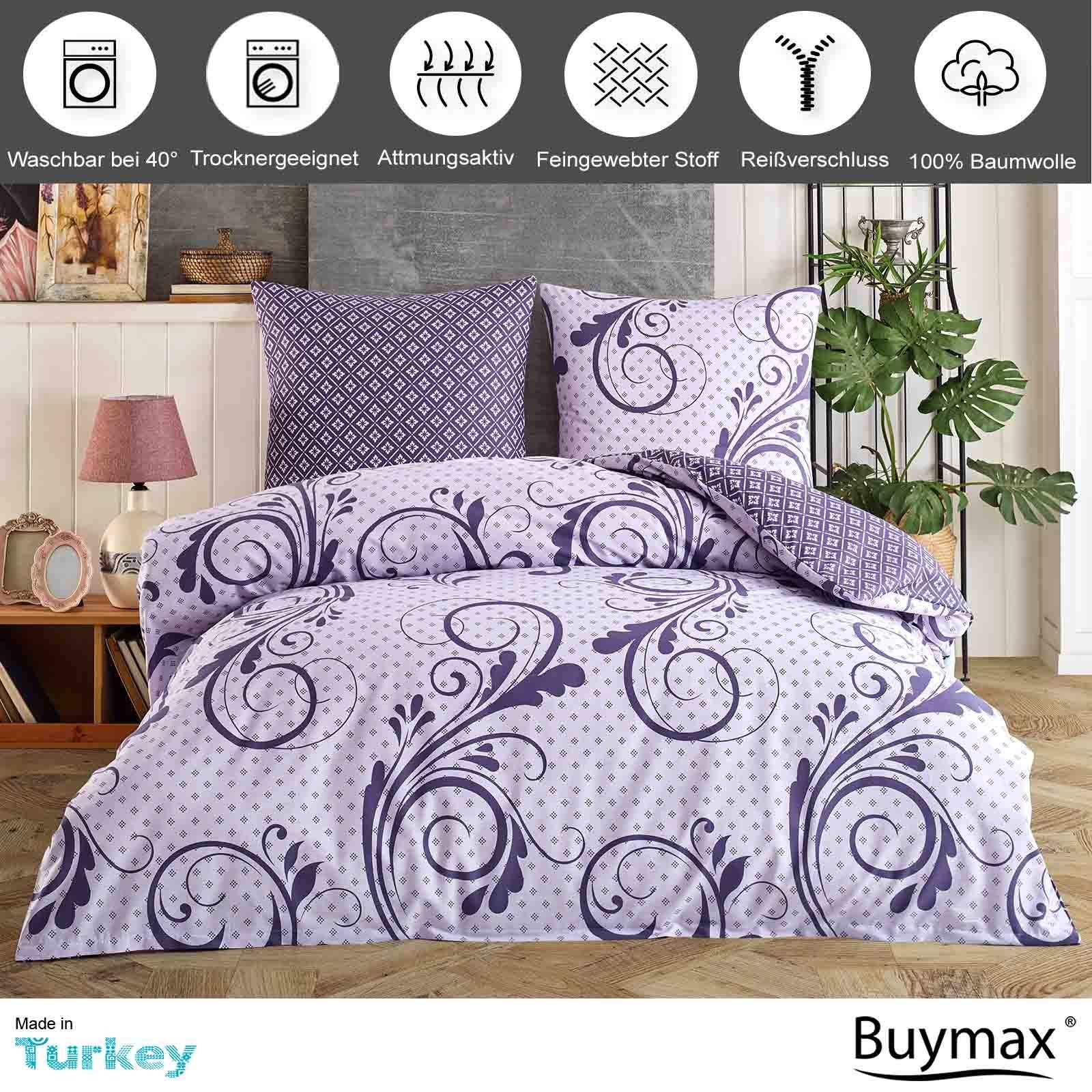 Buymax Bettwäsche Wendebettwäsche, Kissenbezug 80x80cm, Renforce: günstig online kaufen