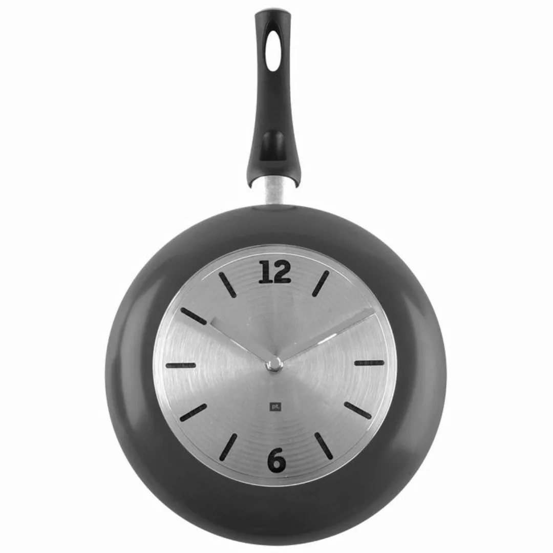 Wanduhr KITCHEN WOK Schwarz 26,5cm günstig online kaufen