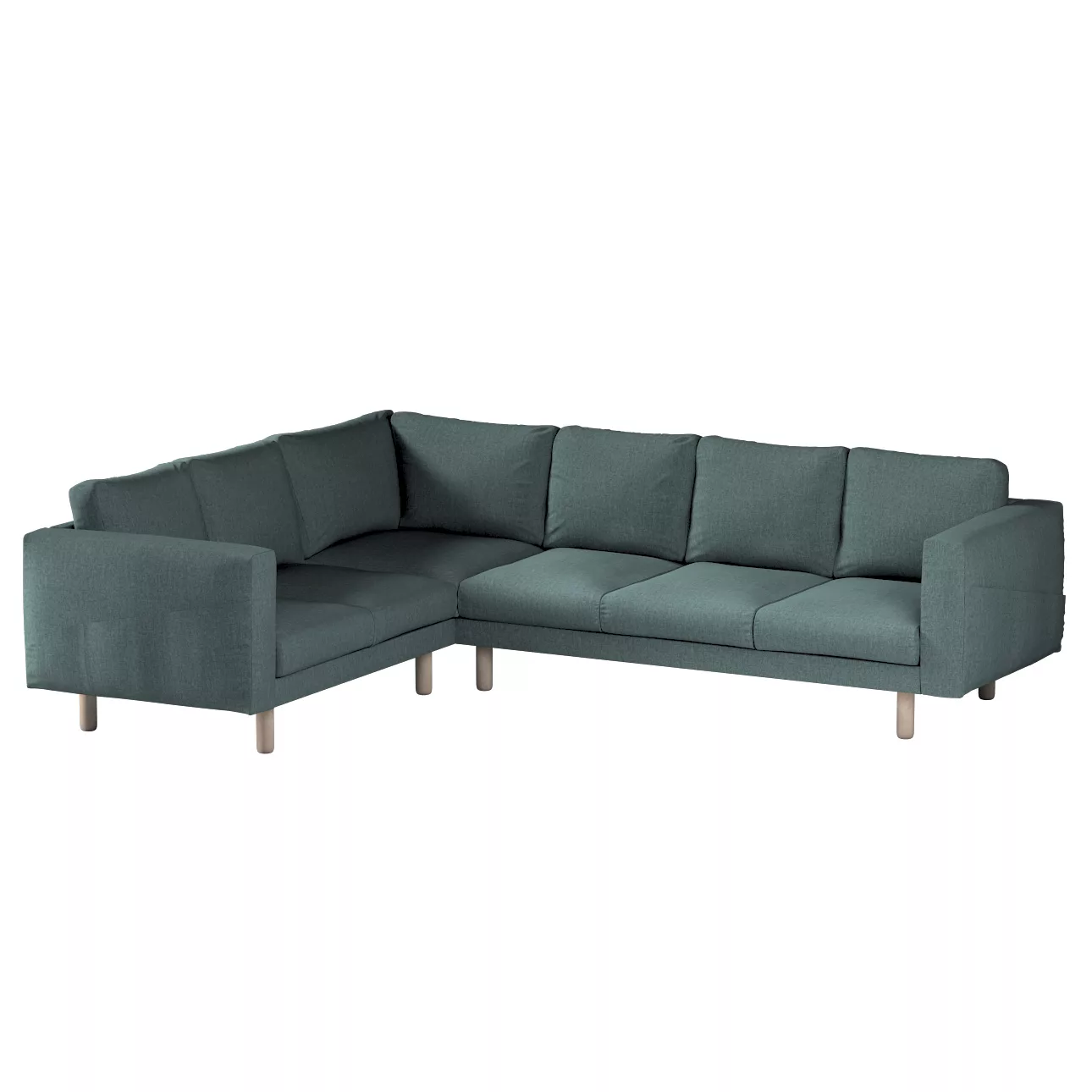 Bezug für Norsborg 5-Sitzer Ecksofa, grau- blau, Norsborg 5-Sitzer Ecksofab günstig online kaufen