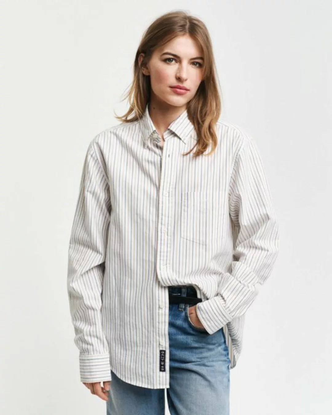 Gant Langarmhemd REG OXFORD STRIPE SHIRT unisex, in leichter Oxford-Qualitä günstig online kaufen