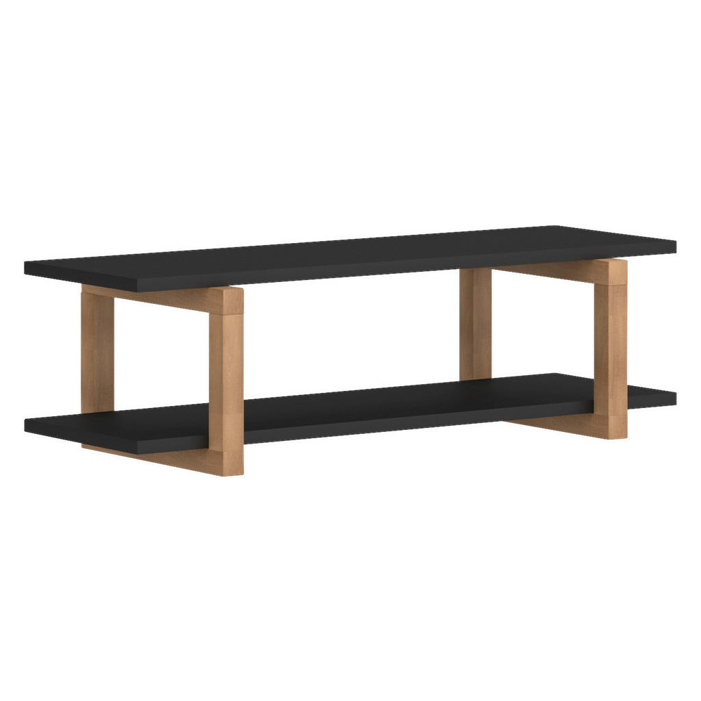 Regal Oslo schwarz Eiche Nachbildung B/H/T: ca. 80x23,6x31 cm günstig online kaufen