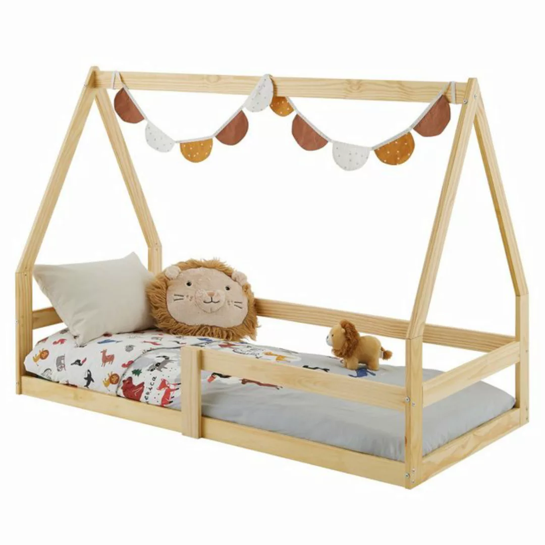 IDIMEX Kinderbett, Hausbett Kinder Bodenbett Kinderbett Kiefer-Massivholz 8 günstig online kaufen