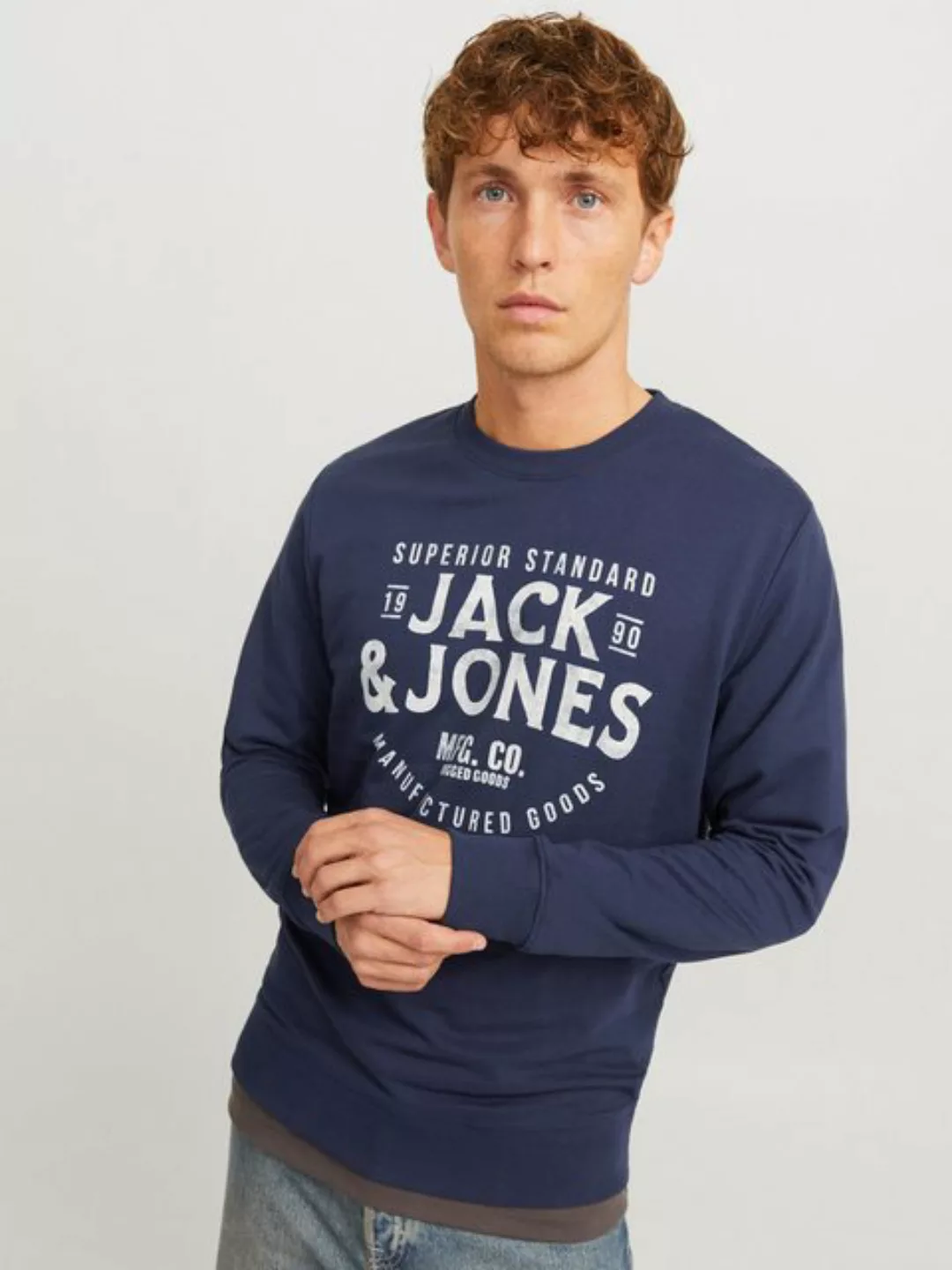 Jack & Jones Sweatshirt JJJEANS SWEAT O-NECK günstig online kaufen