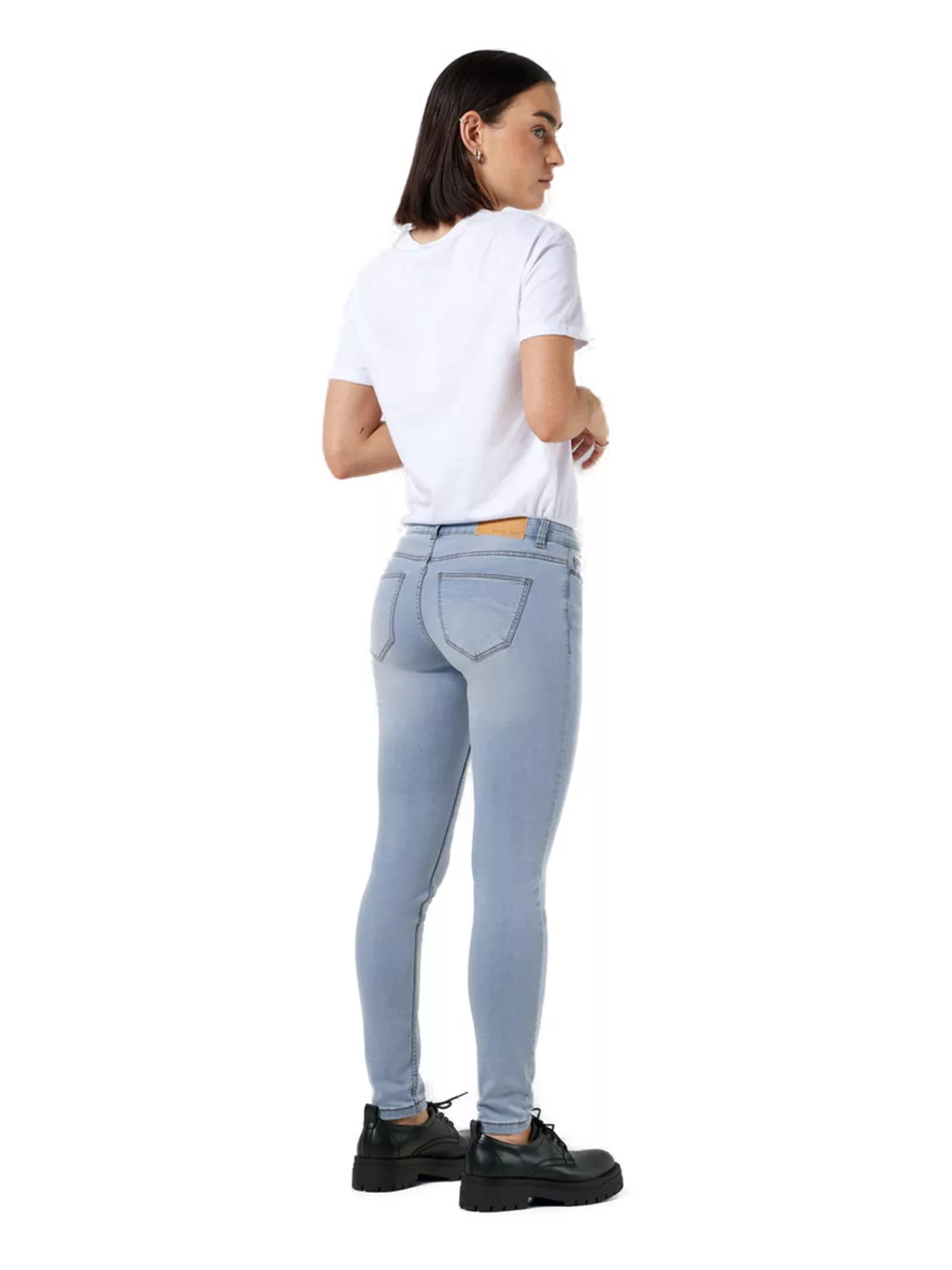 Noisy May Damen Jeans NMALLIE Skinny Fit Blau - Light Blue Denim günstig online kaufen