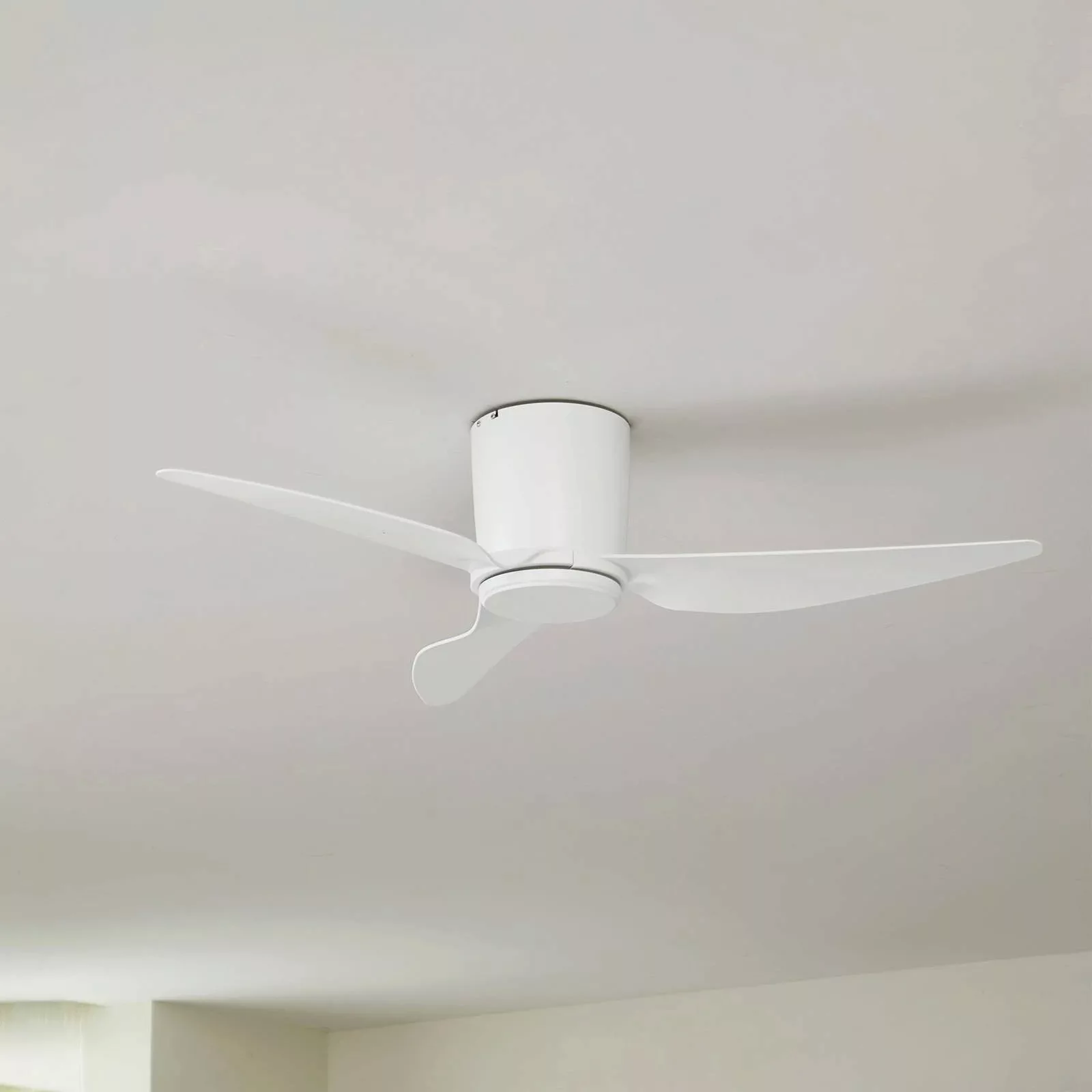 Lindby Deckenventilator Aulo, weiß, DC, leise, Ø 123 cm günstig online kaufen