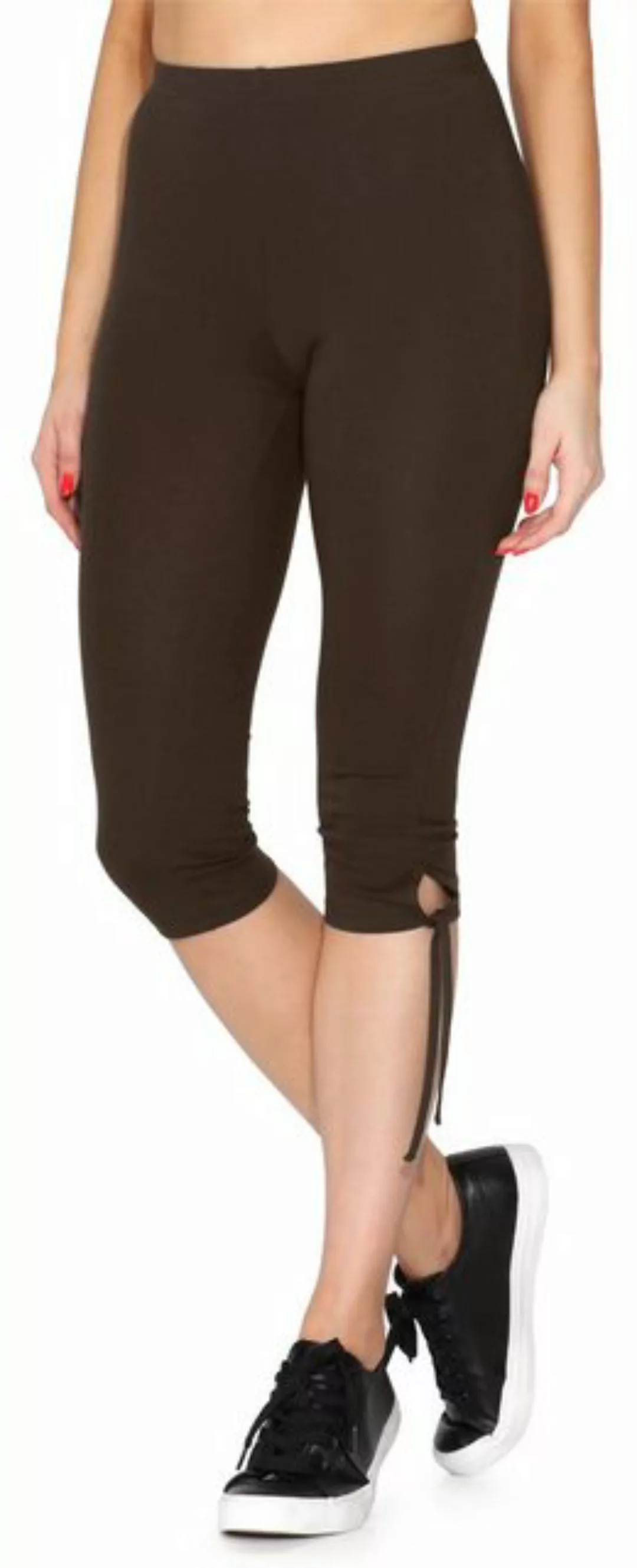 Merry Style Leggings Damen 3/4 Capri Leggings MS10-378 (1-tlg) elastischer günstig online kaufen