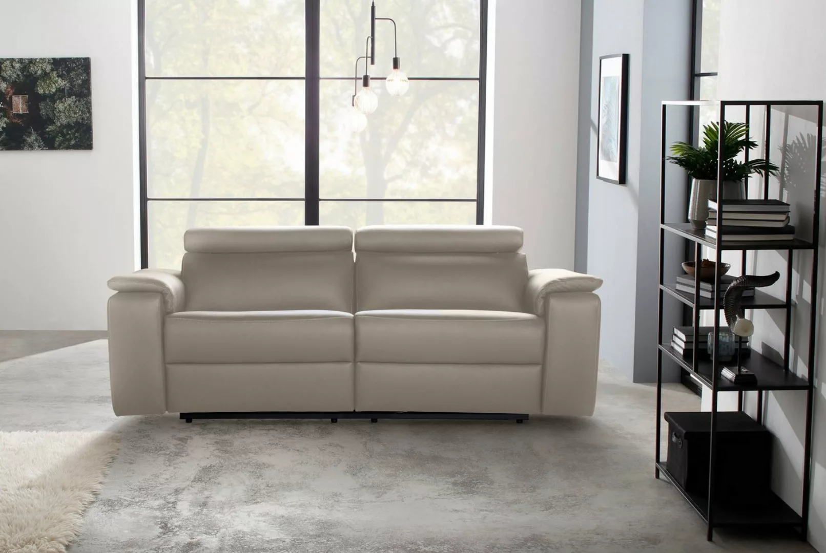 Nicoletti Home 3-Sitzer "Seattle", Breite 205 cm, wahlweise mit Relaxfunkti günstig online kaufen