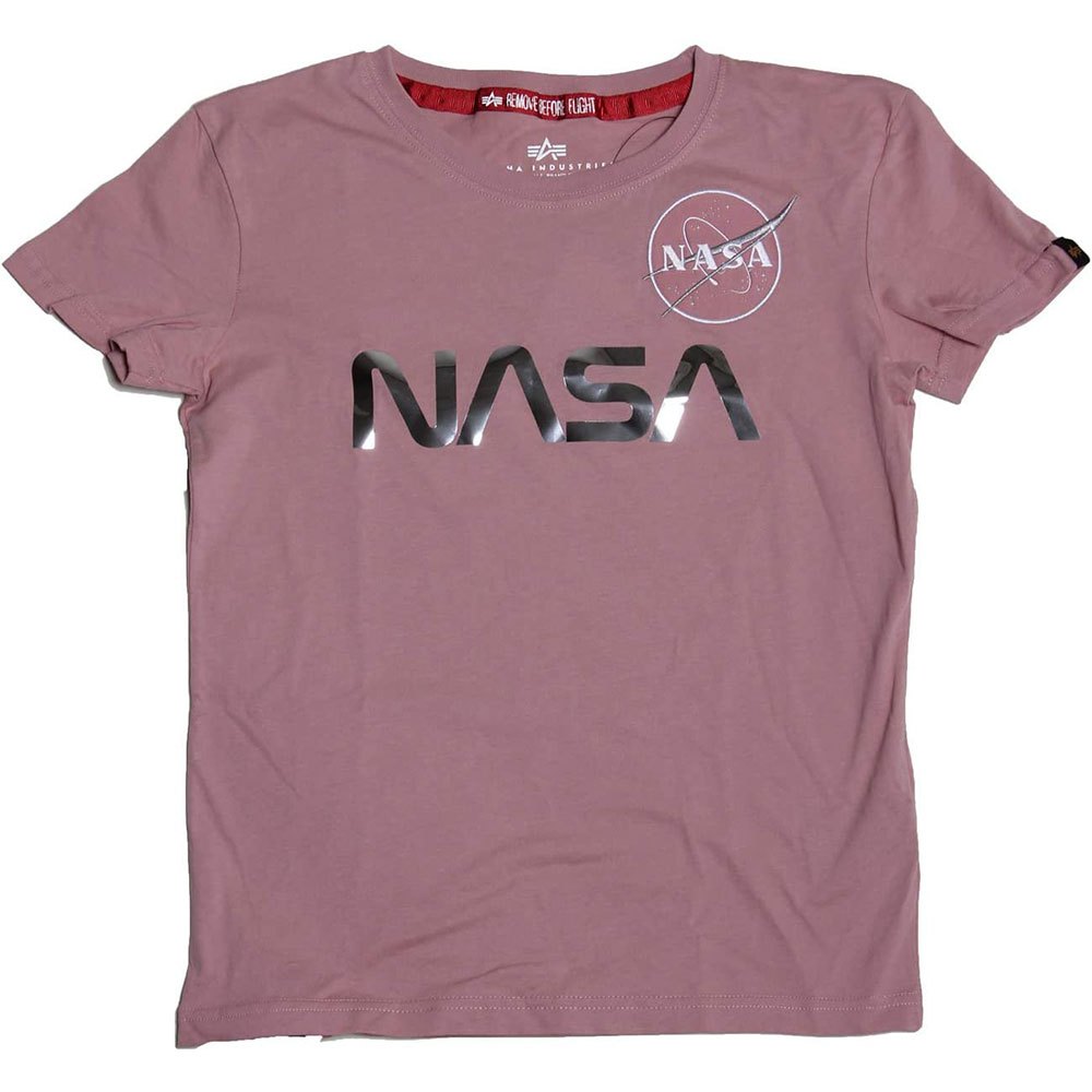 Alpha Industries Nasa Pm Kurzärmeliges T-shirt M Pastel / Neon Pink günstig online kaufen