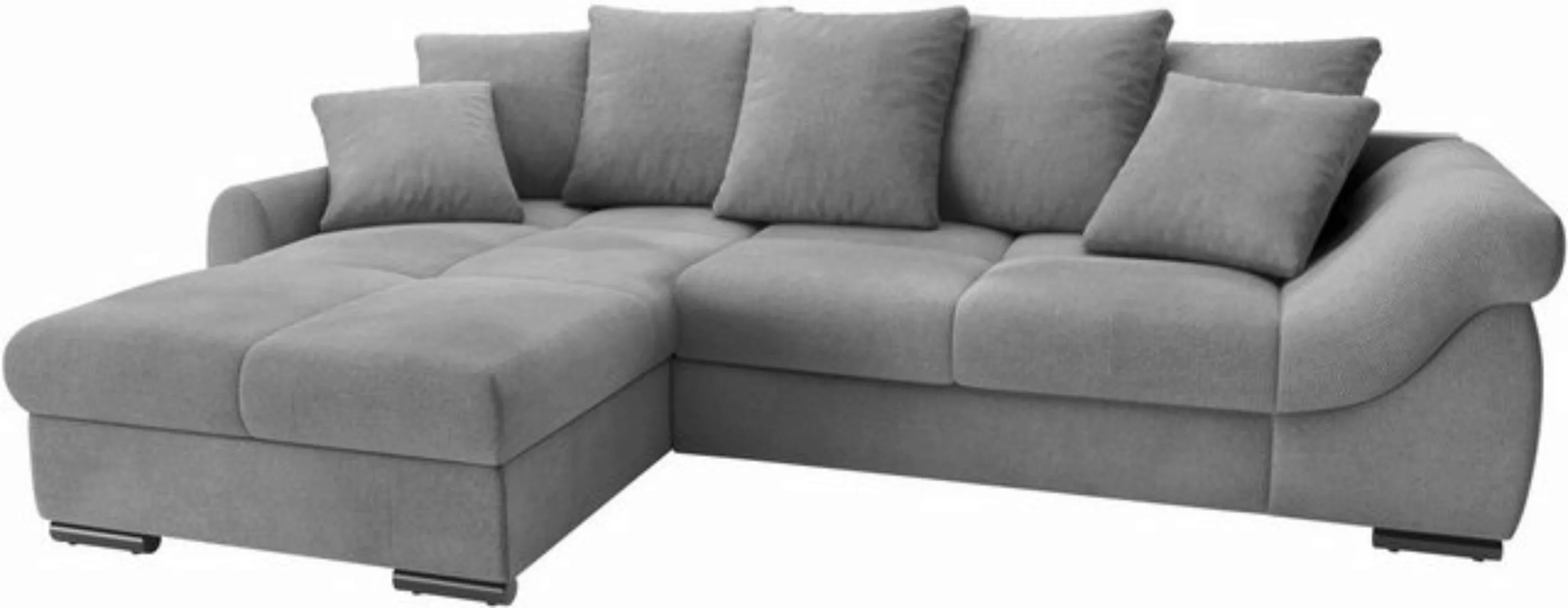 Mr. Couch Ecksofa "Livorno L-Form", inkl. Hochschläfer-Bettauszug, XL-Bettk günstig online kaufen