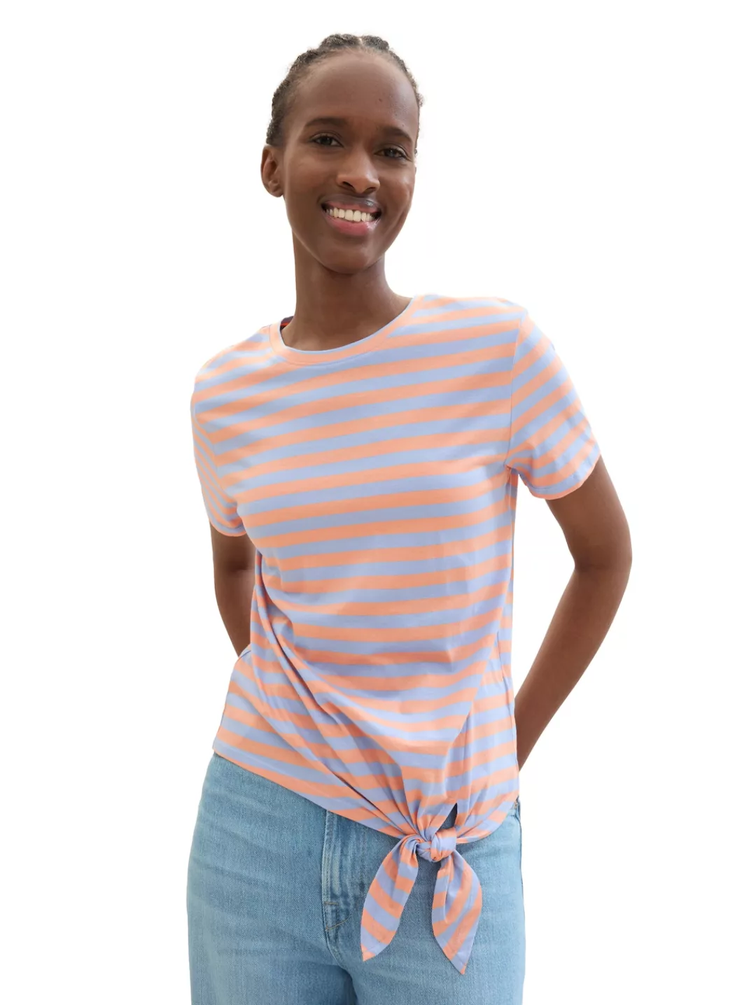 TOM TAILOR Denim Langarmshirt T-Shirt mit Bio-Baumwolle günstig online kaufen