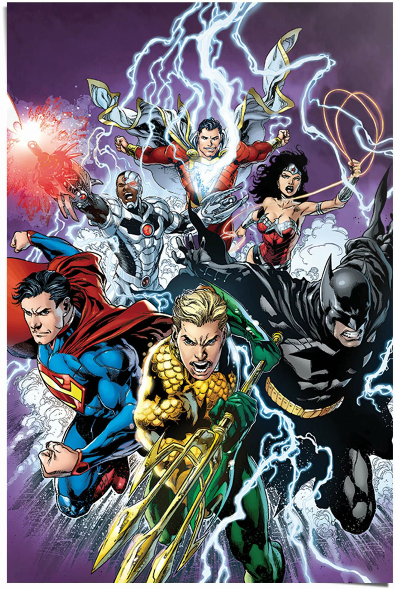 Reinders Poster "Justice League Treffer", (1 St.) günstig online kaufen