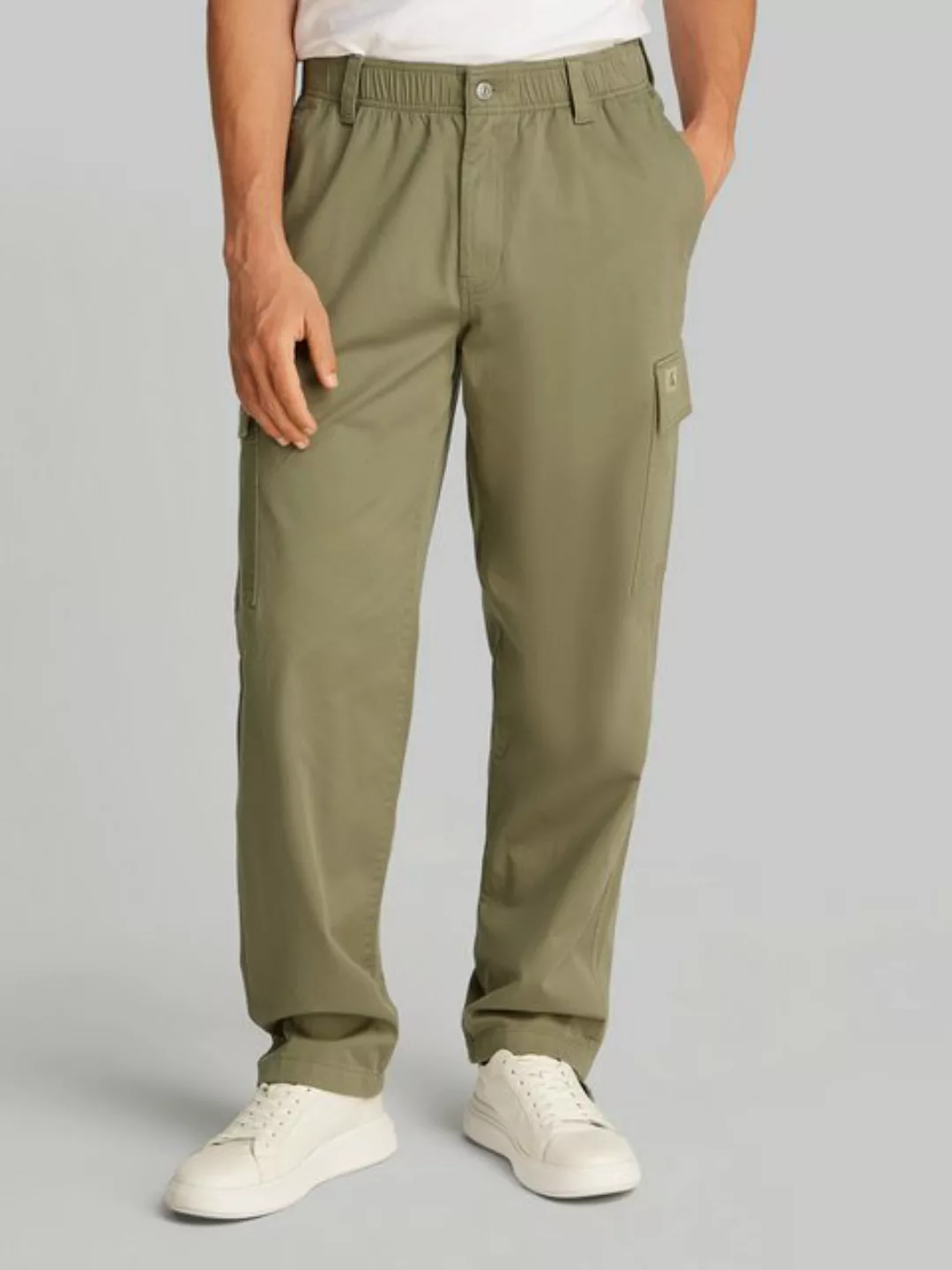 Calvin Klein Jeans Cargohose REGULAR STRAIGHT CARGO mit Logoprägung günstig online kaufen