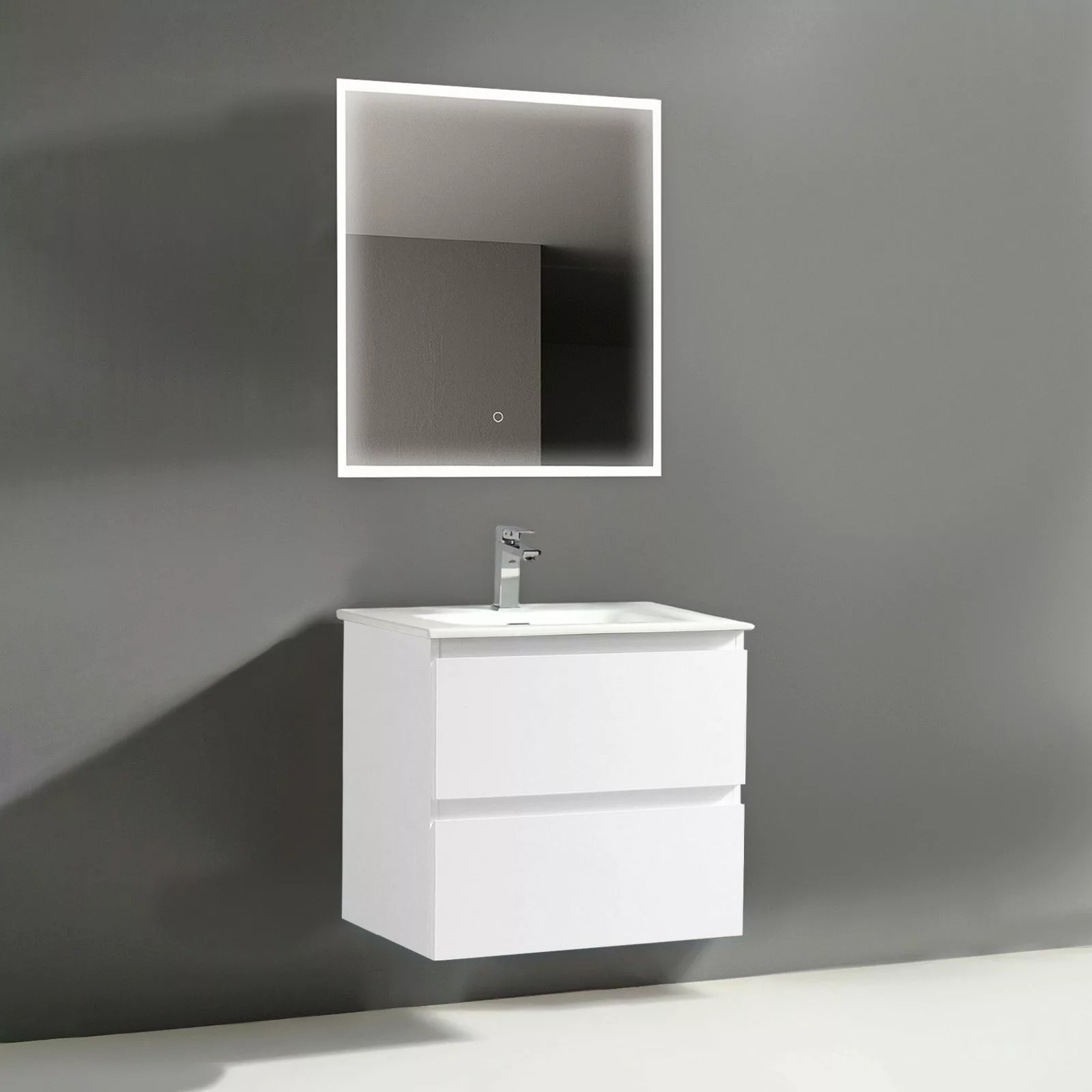 Alpenberger Badmöbel-Set - Badschrank Badezimmerschrank, (Led günstig online kaufen