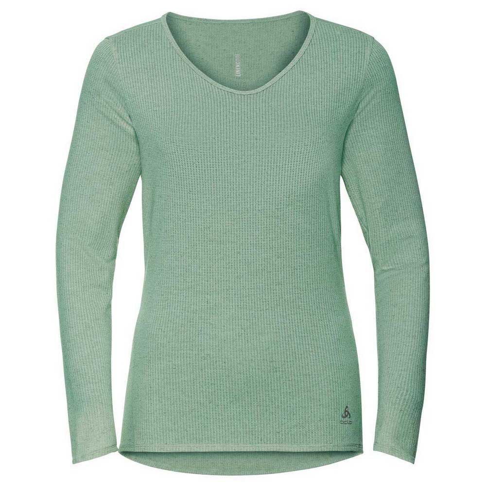 Odlo Lou Linencool Langarm T-shirt XS Malachite Green Melange günstig online kaufen