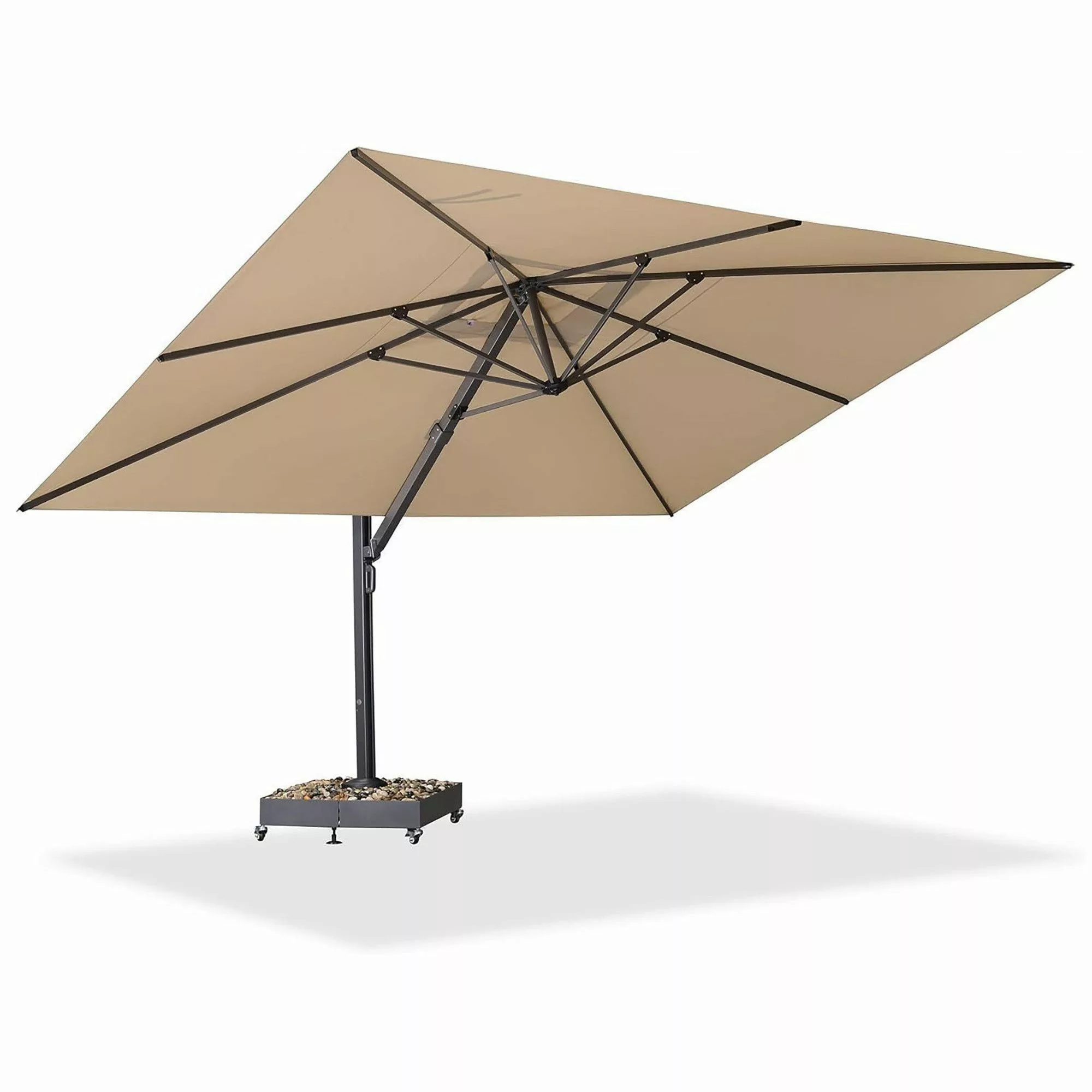 PURPLE LEAF Ampelschirm Rechteckiger Aluminium Terrassenschirm,Groß günstig online kaufen