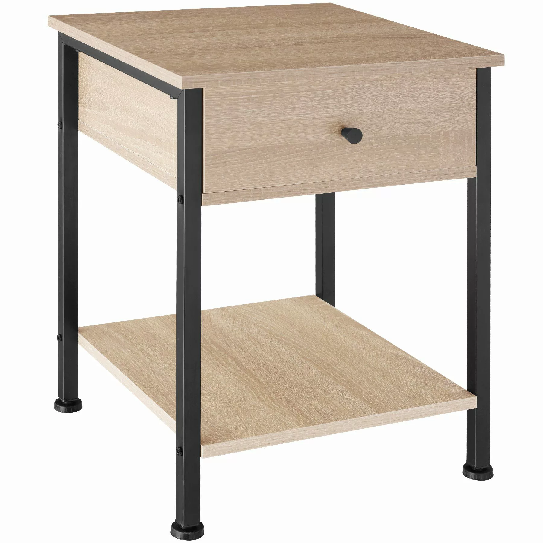tectake Nachttisch Beistelltisch Bradford 40x40x55,5cm (1-St., günstig online kaufen