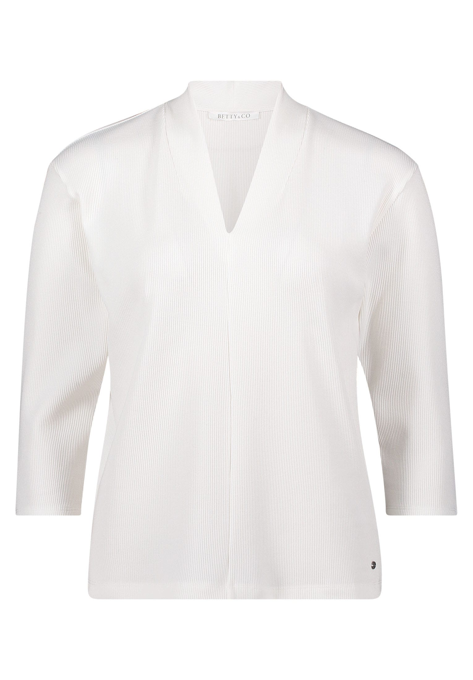 Betty&Co 3/4-Arm-Shirt "Betty & Co Damen Casual-Shirt mit V-Ausschnitt", (1 günstig online kaufen
