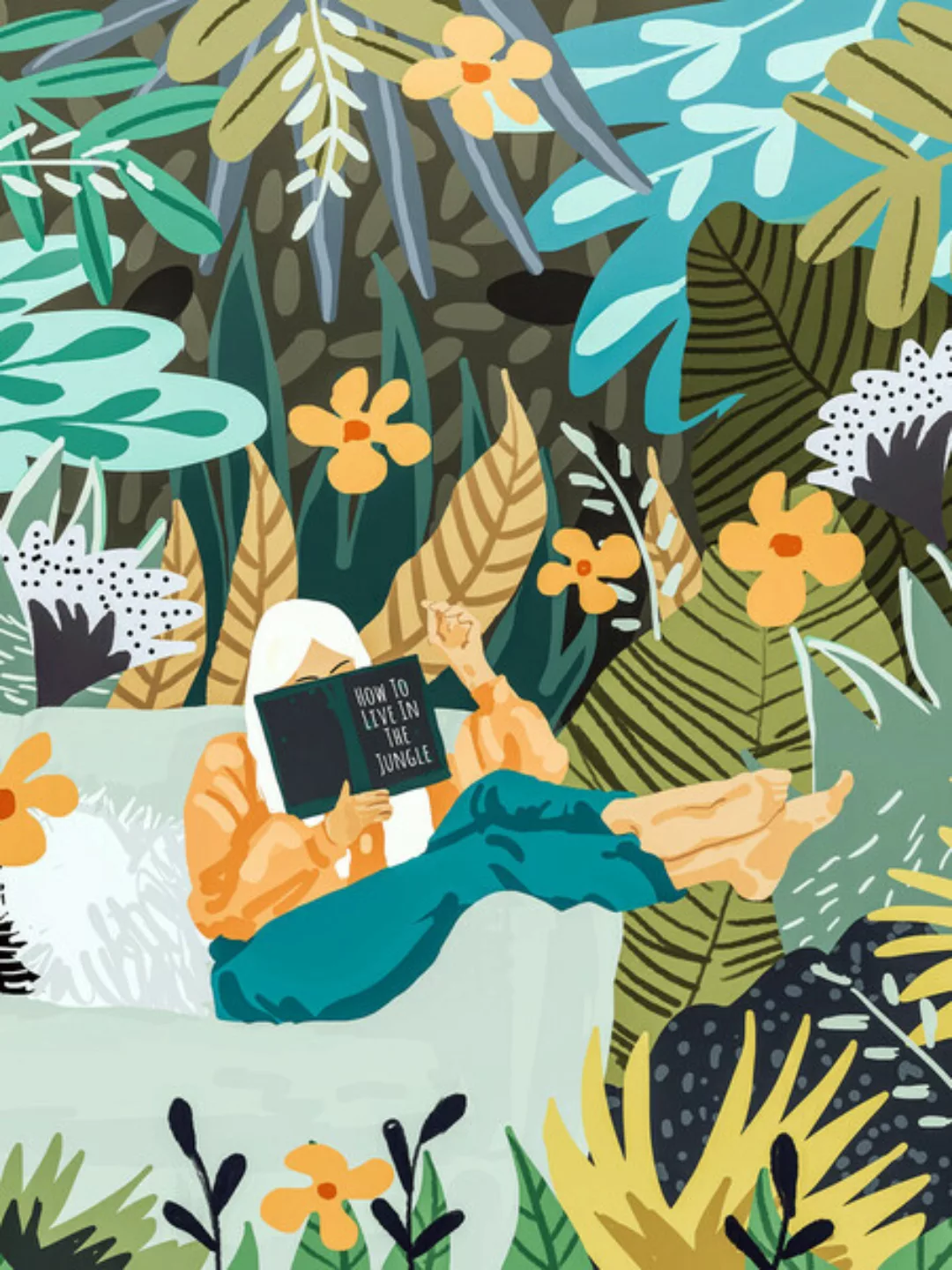 Poster / Leinwandbild - How To Live In The Jungle günstig online kaufen