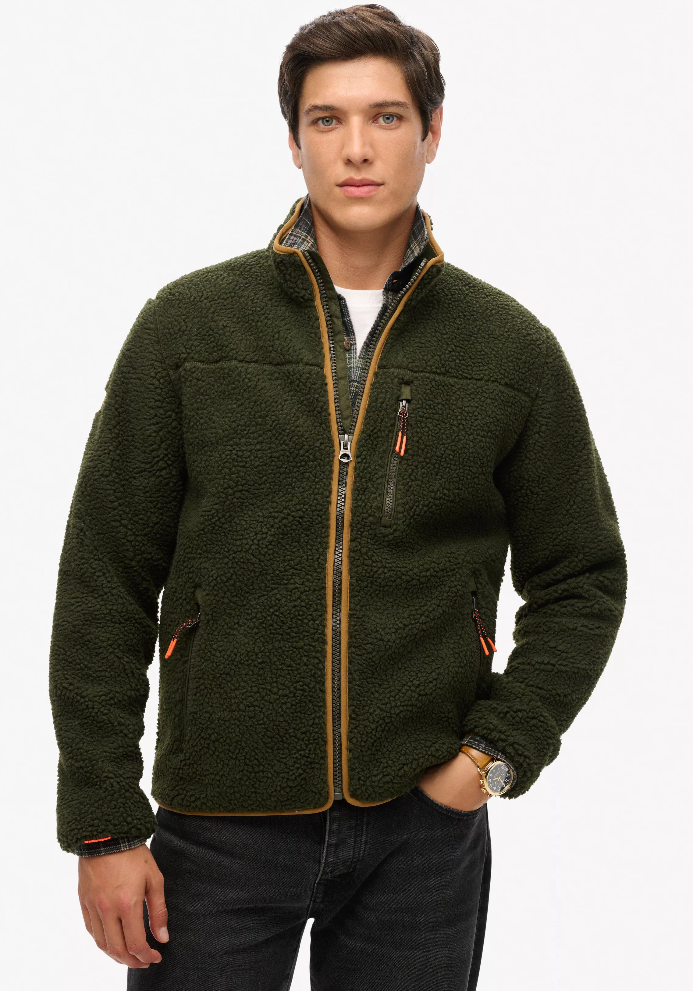 Superdry Fleecejacke "OUTDOOR FULL ZIP FLEECE", ohne Kapuze günstig online kaufen