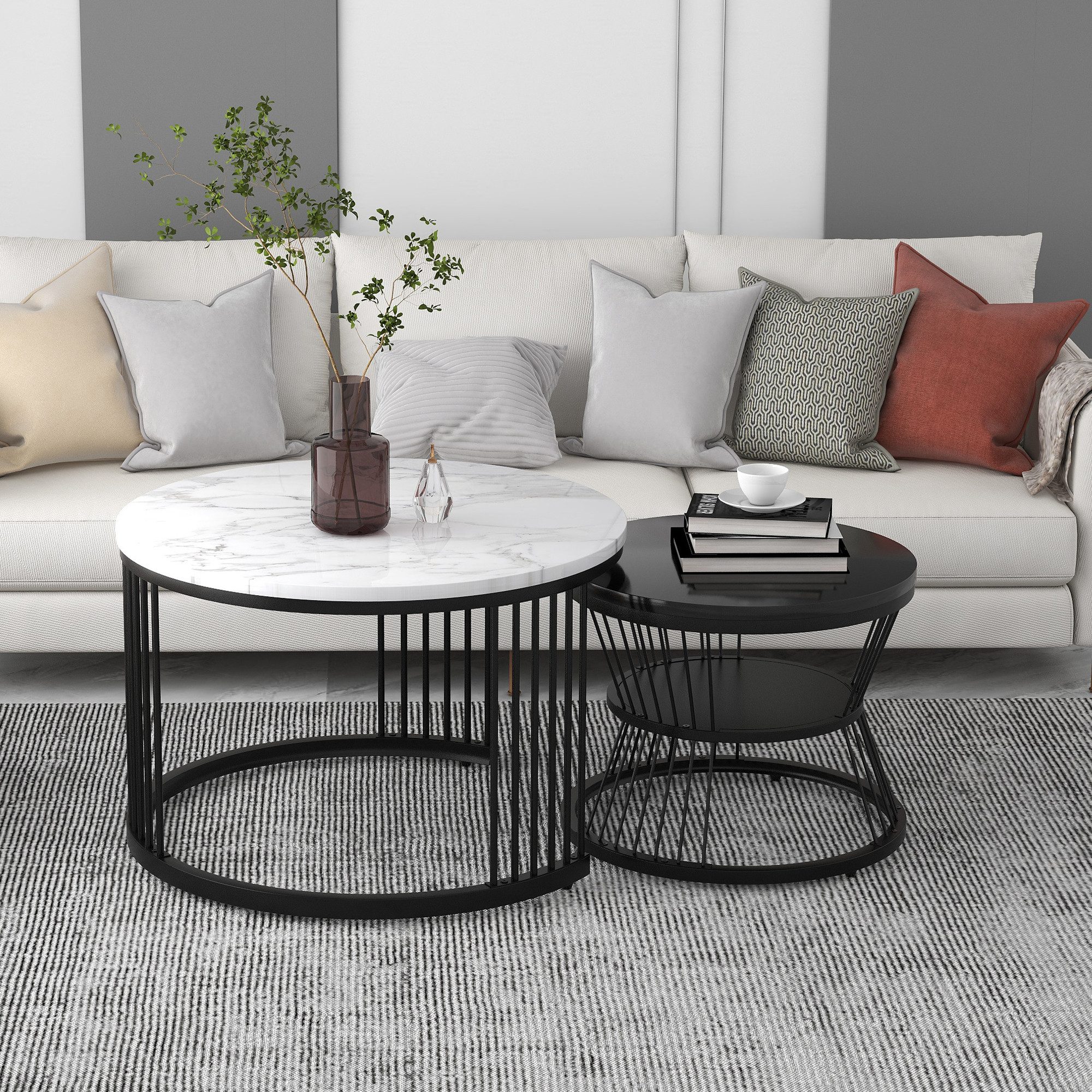 HAUSS SPOLE Couchtisch Modernes 2er-Set mit günstig online kaufen