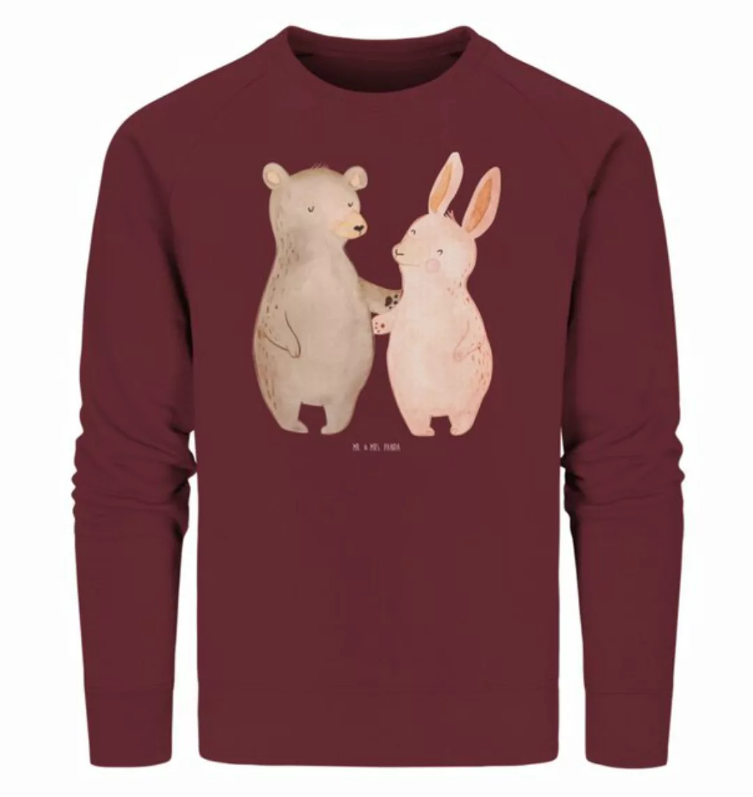 Mr. & Mrs. Panda Longpullover Größe XXL Bär und Hase Umarmen - Burgundy - G günstig online kaufen