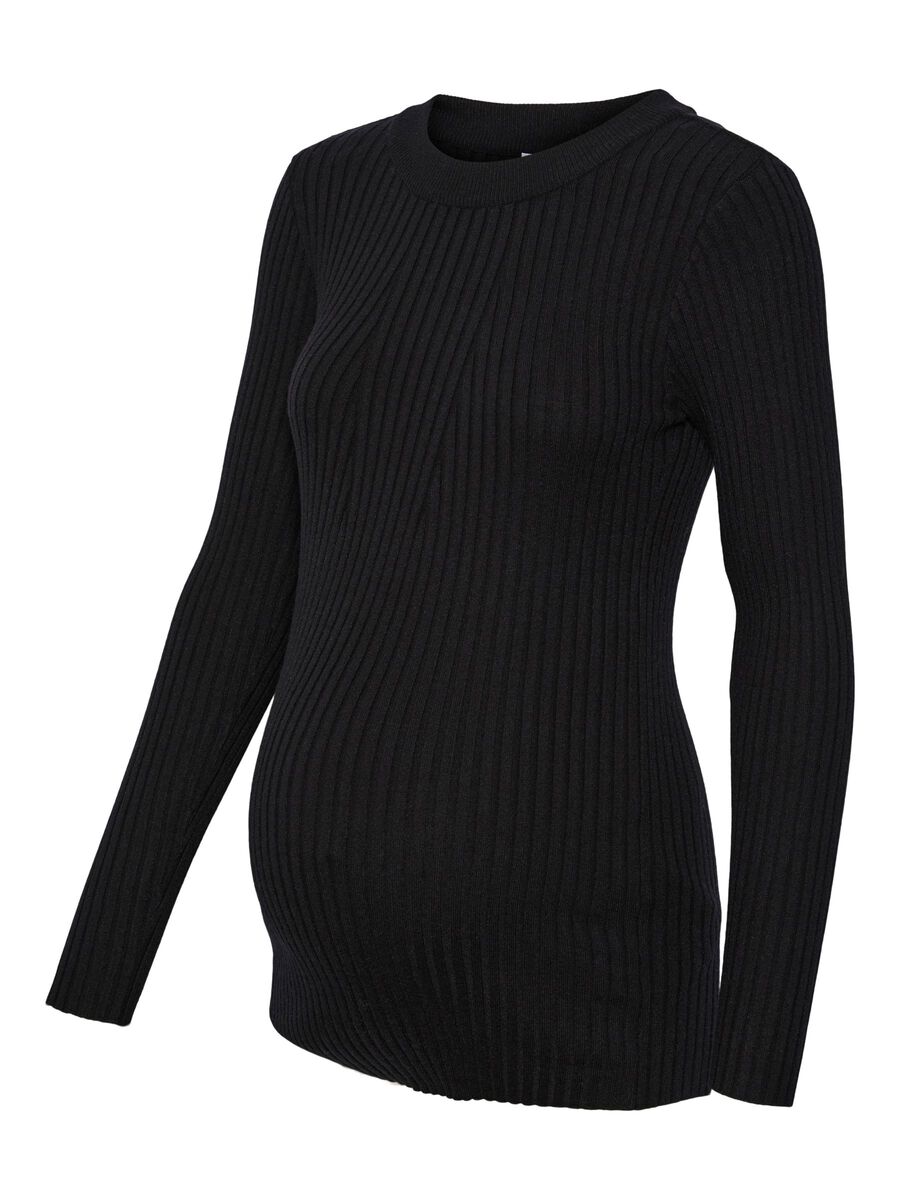 PIECES Pmcrista Strickpullover Damen Schwarz günstig online kaufen