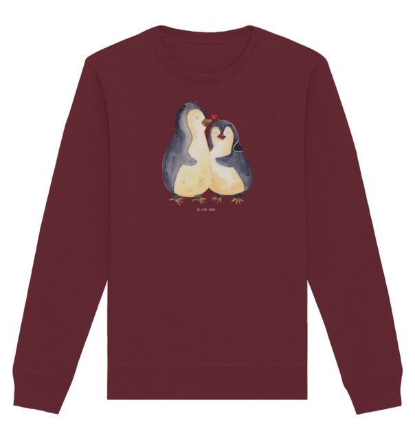 Mr. & Mrs. Panda Longpullover Größe XXL Pinguine Einschlafen - Burgundy - G günstig online kaufen