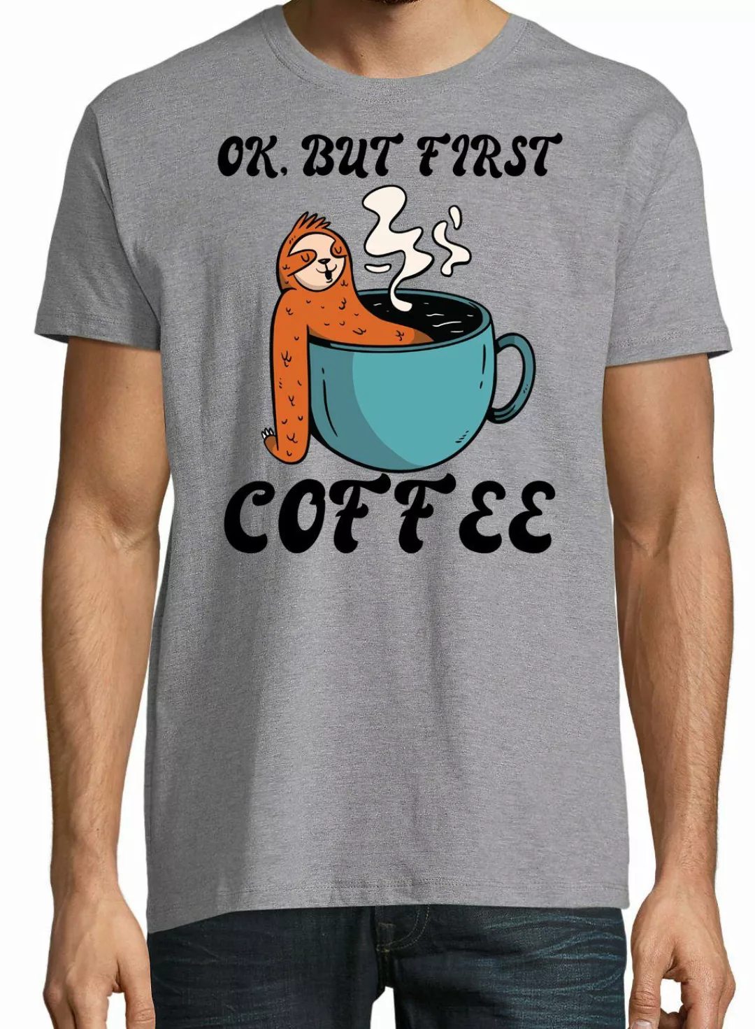 Youth Designz T-Shirt Faultier, But First günstig online kaufen