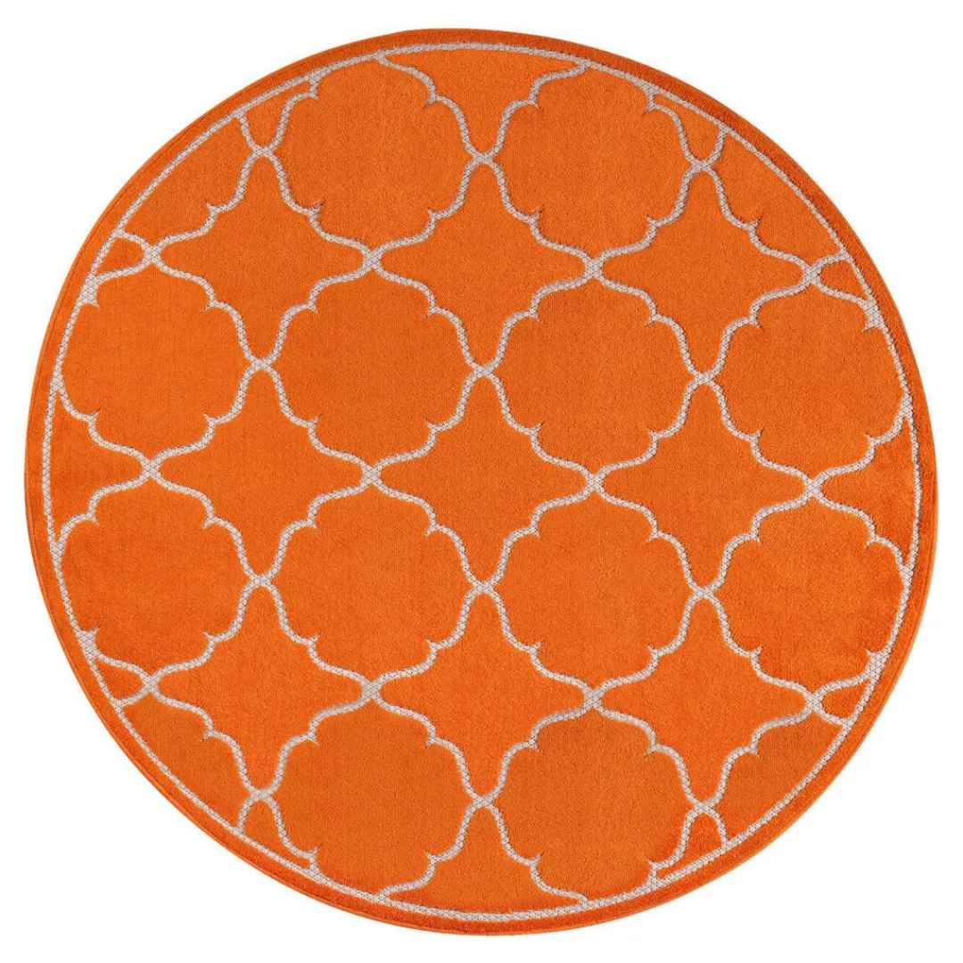 Sanat Outdoorteppich BERLIN orange B/L: ca. 120x120 cm günstig online kaufen