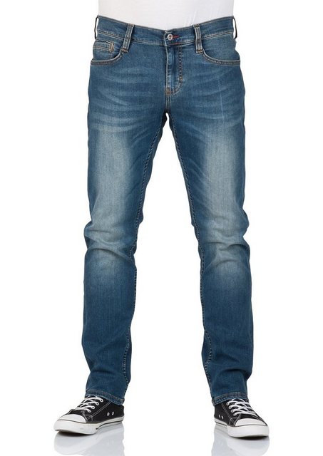 Mustang Herren Jeans Oregon Tapered - Blau - Stone günstig online kaufen