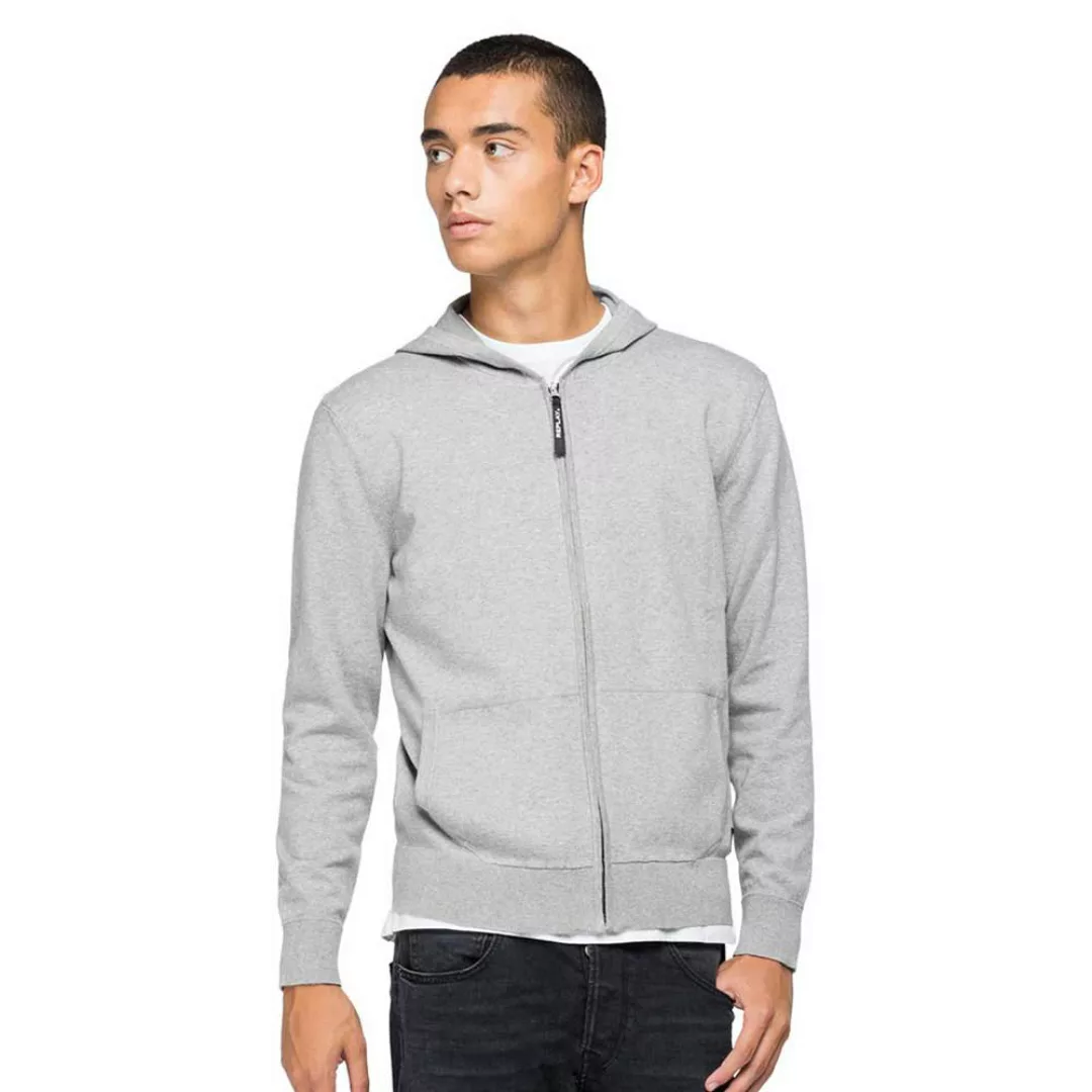 Replay Hyperflex Sweatshirt Mit Reißverschluss 2XL Grey Melange günstig online kaufen