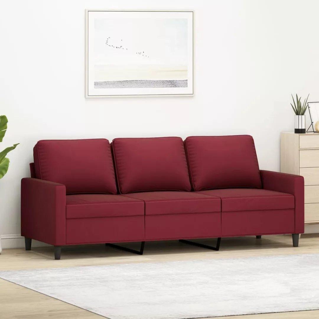 Vidaxl 3-sitzer-sofa Weinrot 180 Cm Samt günstig online kaufen