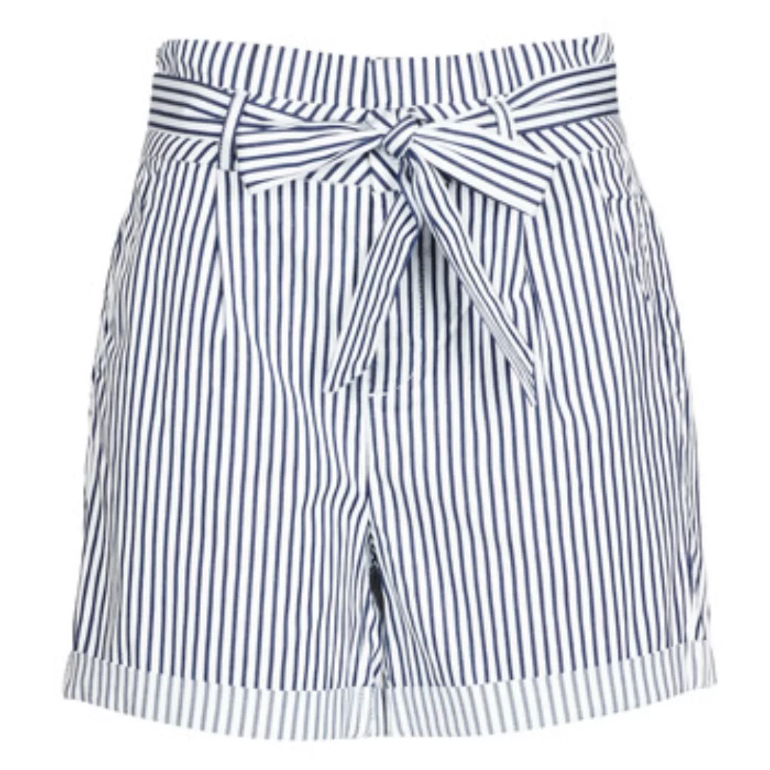 Vero Moda Eva Paperbag Cot Shorts Hosen S Snow White / Stripes Navy Blazer günstig online kaufen