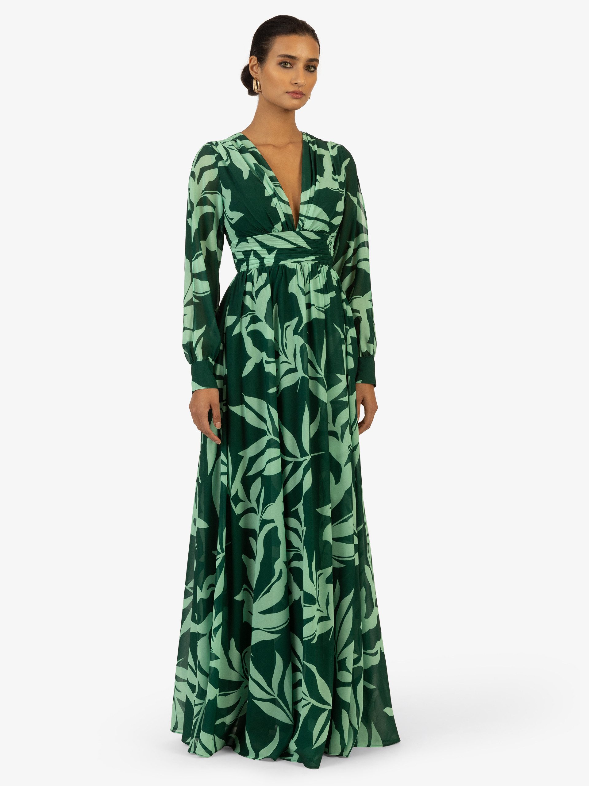 Kraimod Abendkleid mit V-Ausschnitt und langen günstig online kaufen