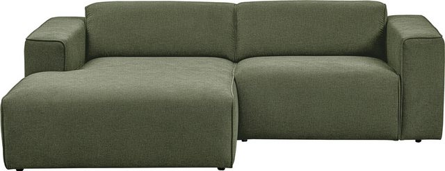 andas Ecksofa Noord, mit Kedernaht, Breite 234 cm, Cord, Struktur, Webstoff günstig online kaufen