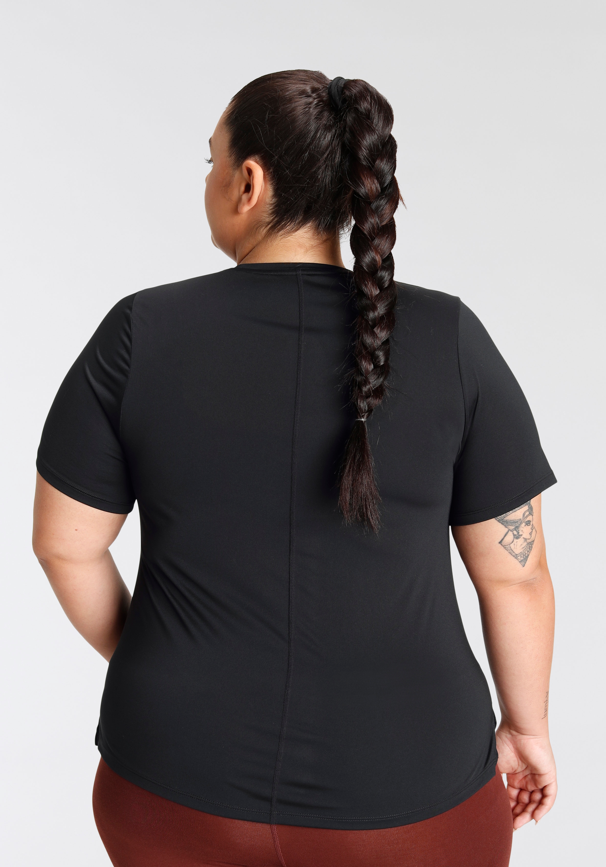 Nike Dri Fit One Standard Fit Big Kurzärmeliges T-shirt 2X Black / White günstig online kaufen