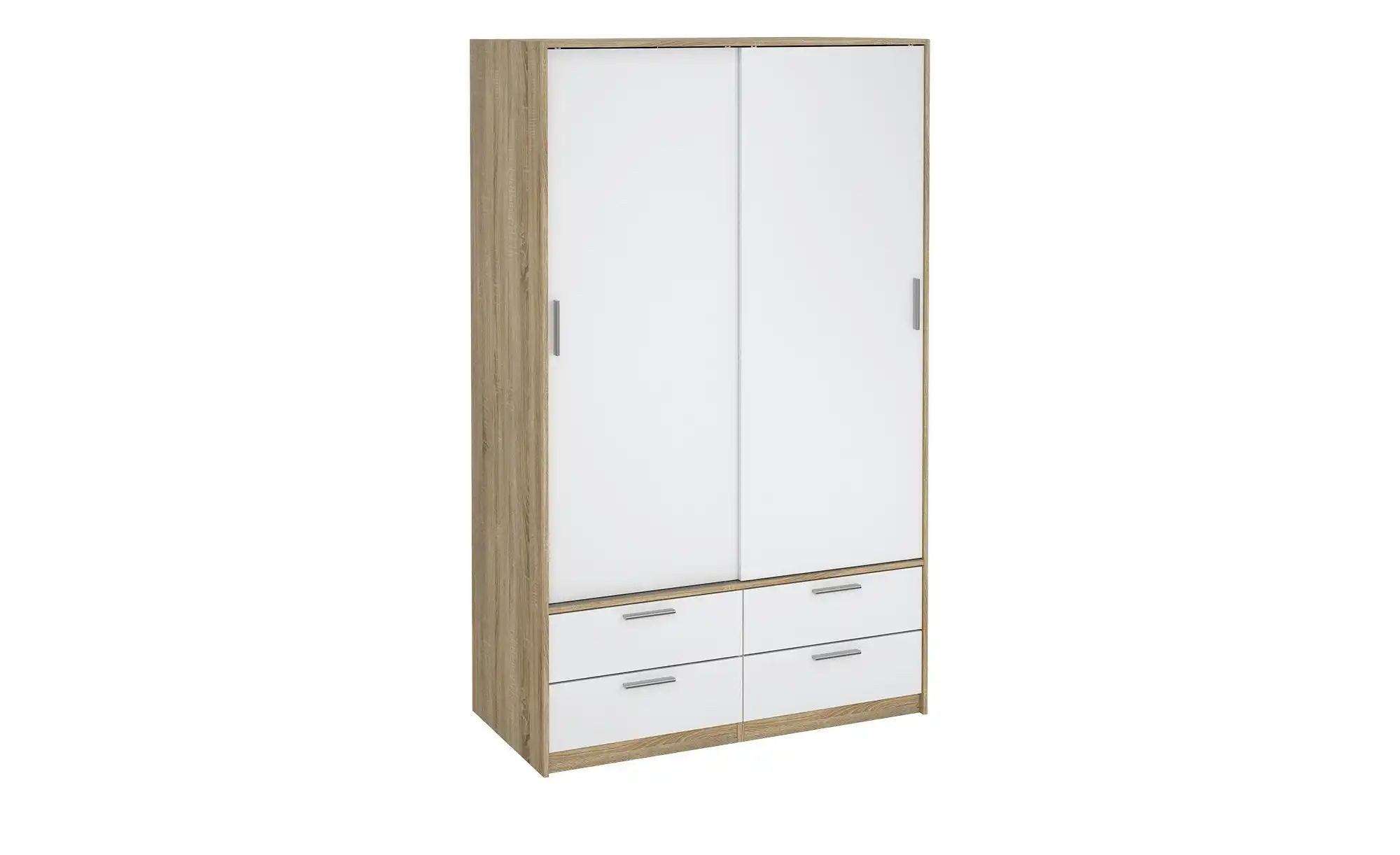 Schiebetürenschrank 2-türig  Lewes ¦ weiß ¦ Maße (cm): B: 121 H: 200 T: 60. günstig online kaufen
