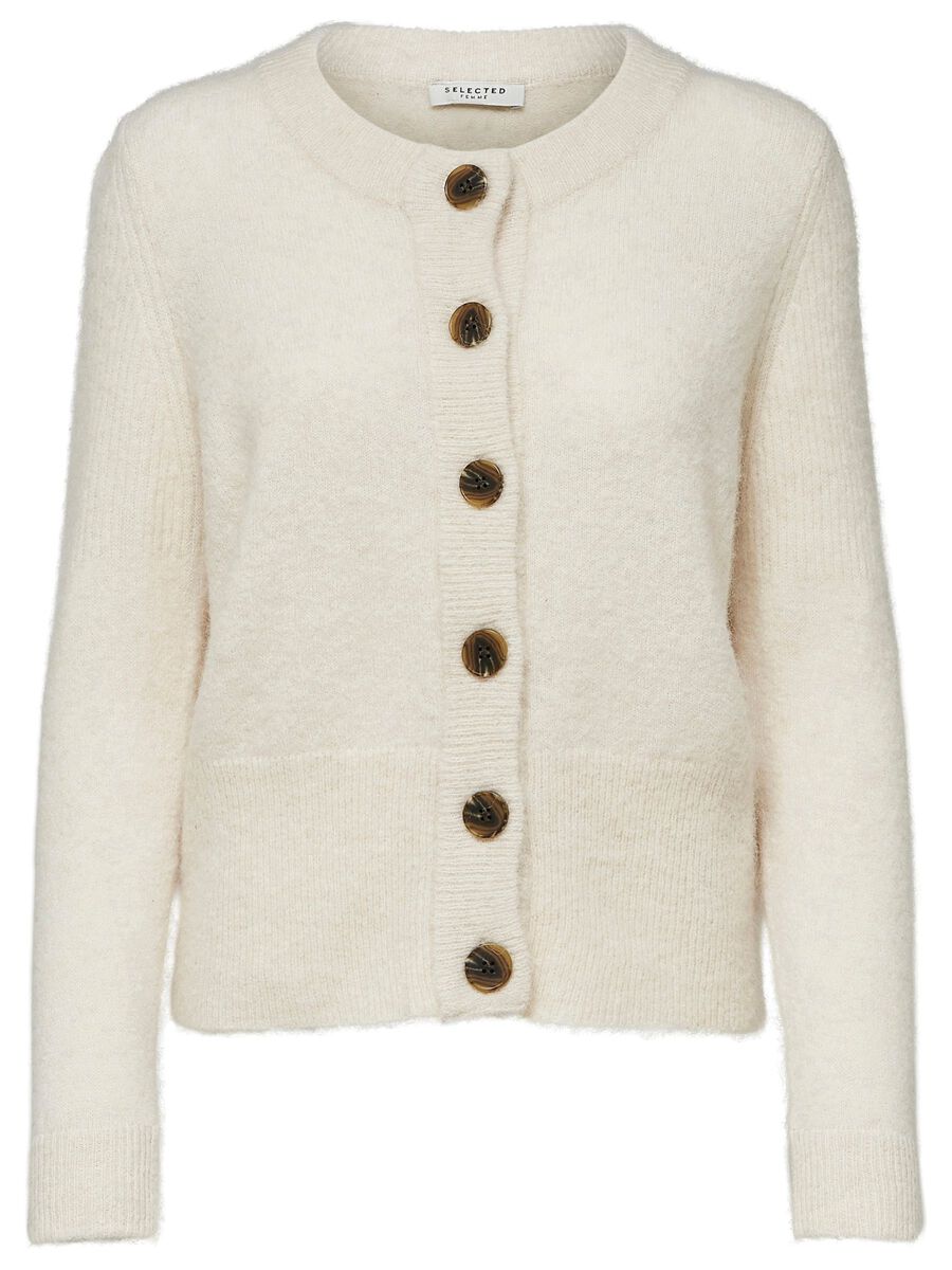 SELECTED Petite Strickjacke Damen Beige günstig online kaufen