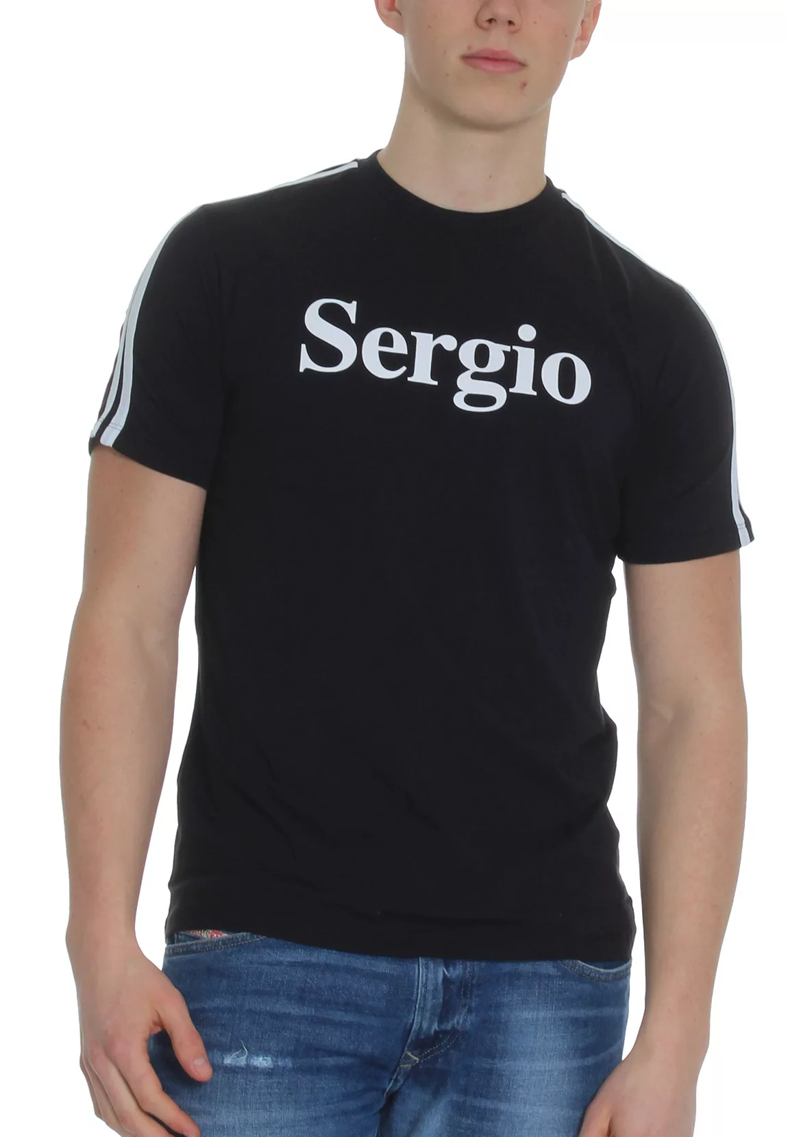 Sergio Tacchini T-Shirt Herren DALILO SAM9238381 Black White günstig online kaufen
