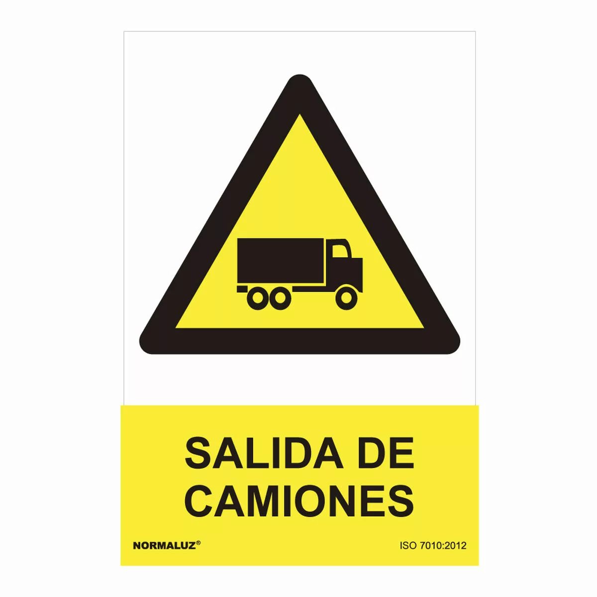 Schild Normaluz Salida De Camiones Pvc (30 X 40 Cm) günstig online kaufen