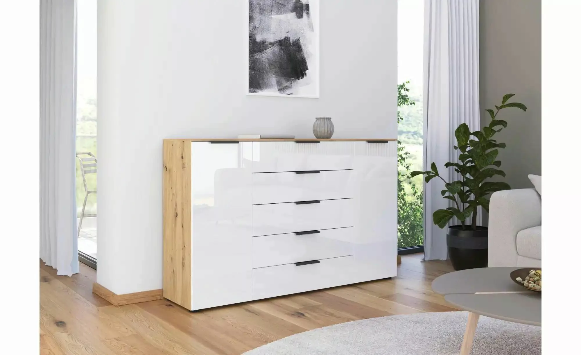 Sideboard ¦ holzfarben ¦ Maße (cm): B: 160 H: 100 Kommoden & Sideboards > S günstig online kaufen