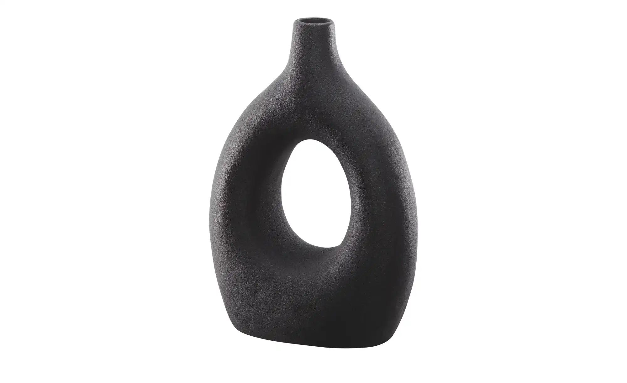 HOME STORY Vase ¦ schwarz ¦ Porzellan ¦ Maße (cm): B: 7 H: 19,7 Accessoires günstig online kaufen