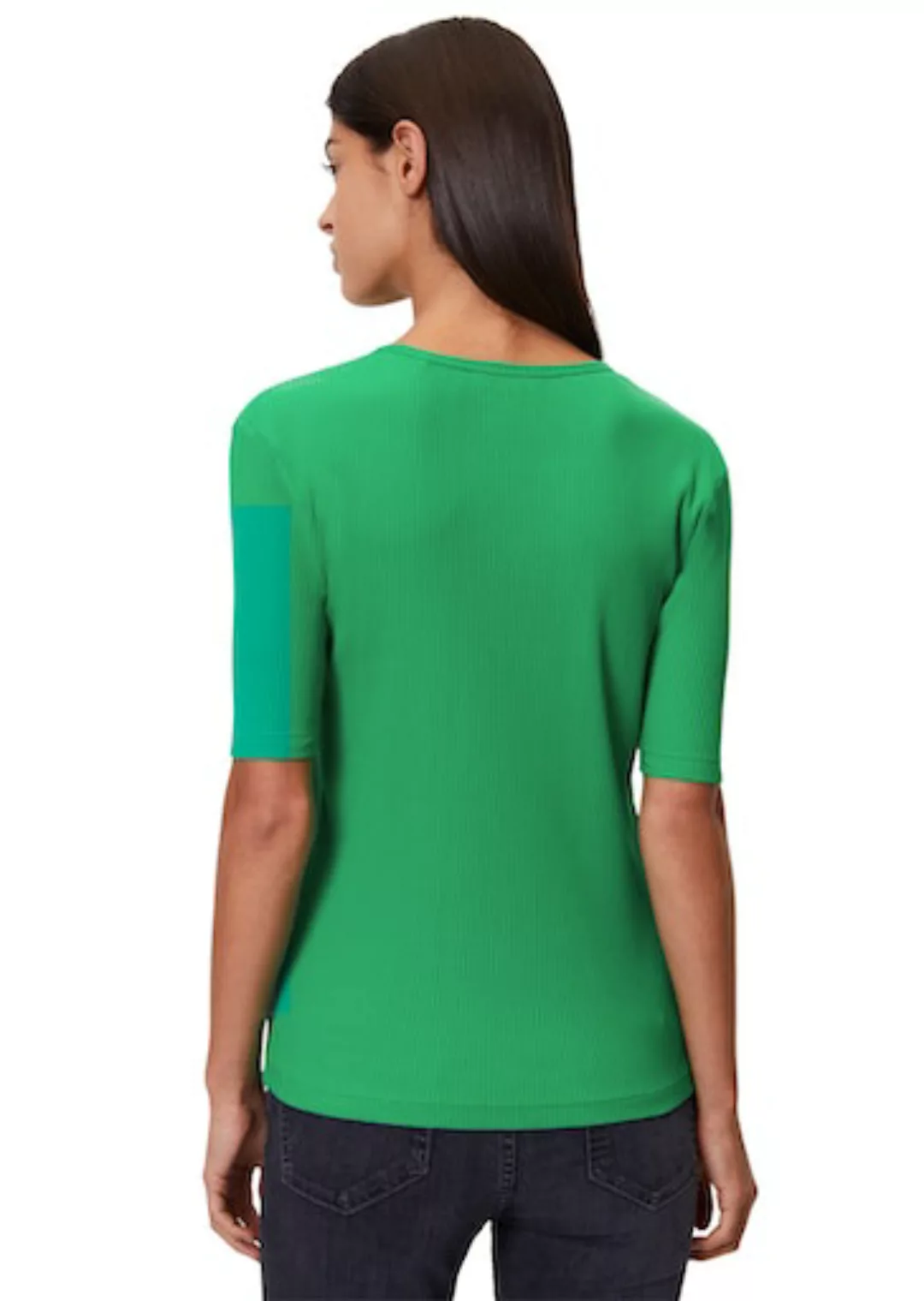 Marc O'Polo DENIM T-Shirt in softer Ripp-Jersey-Qualität günstig online kaufen