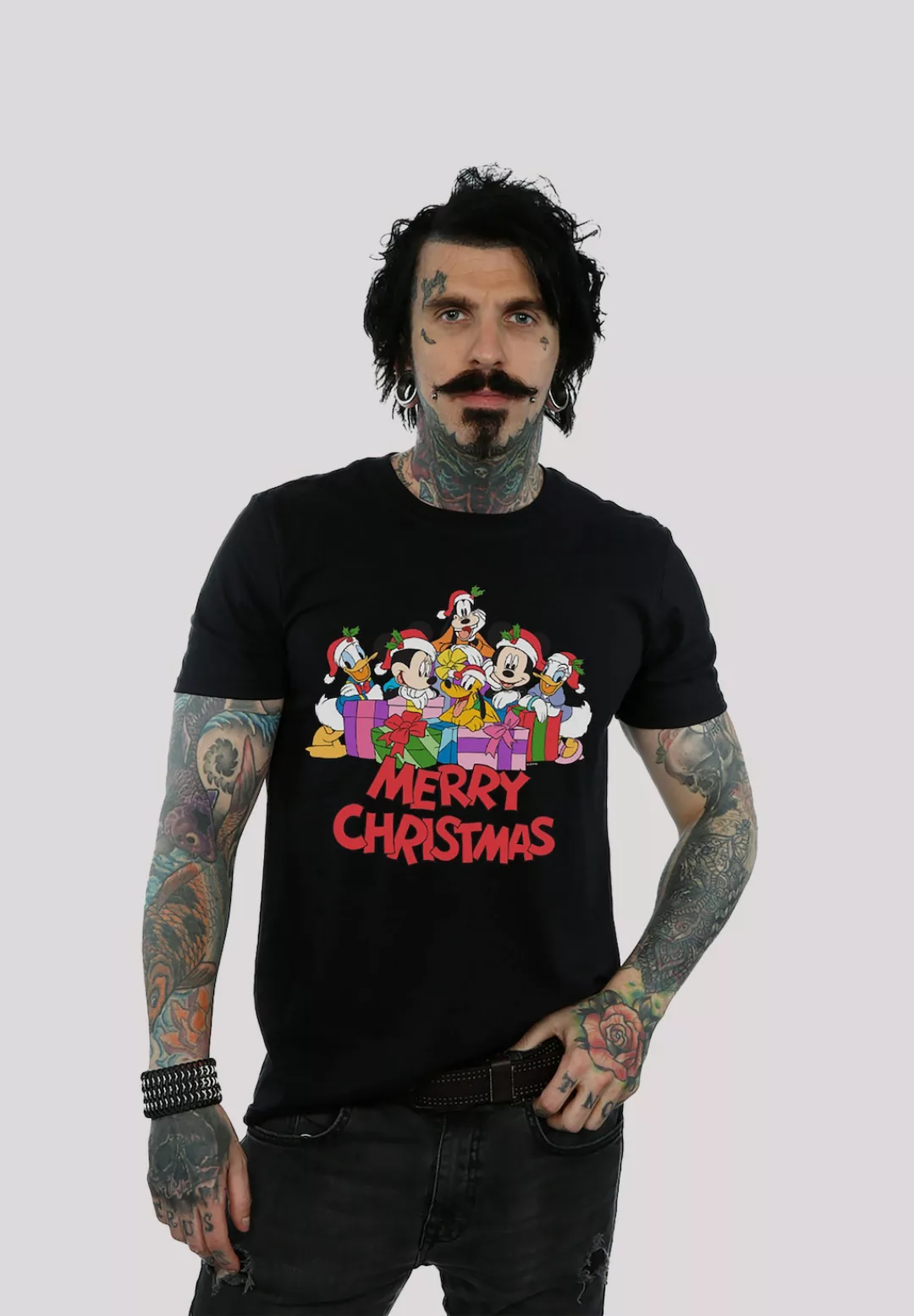 F4NT4STIC T-Shirt "Disney Micky Maus Merry Christmas", Print günstig online kaufen